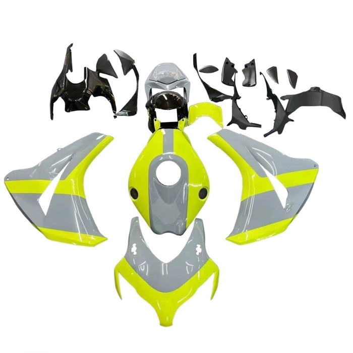 Amotopart 2008-2011 Honda CBR1000RR Grey&Fluorescein Fairing Kit