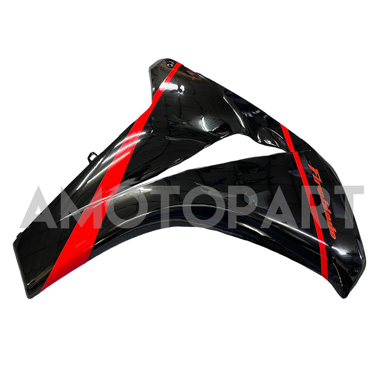 Amotopart 2008-2011 ホンダ CBR1000RR グロスブラック レッドストライプフェアリングキット付き