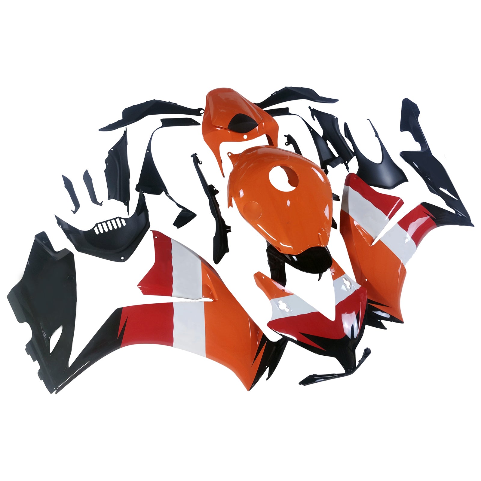 Amotopart 2012-2016 CBR1000RR ホンダ オレンジ&レッド フェアリングキット