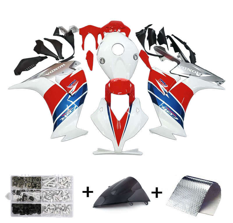 Amotopart 2012-2016 CBR1000RR Honda Fairing White Red Kit