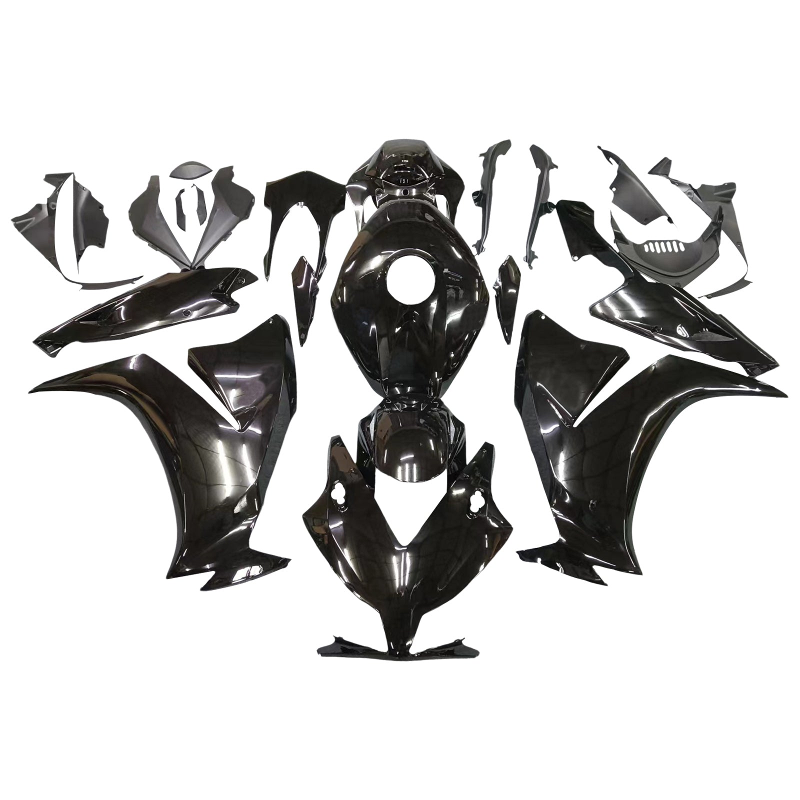 Amotopart 2012-2016 Honda CBR1000rr Kit de carénage noir brillant