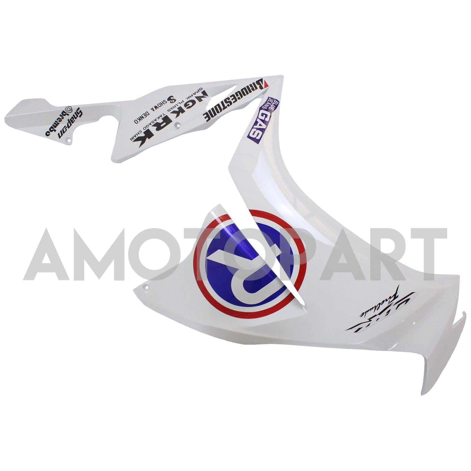 Amotopart 2012-2016 CBR1000RR HONDA WHITE s Blue Accent Fairing Kit