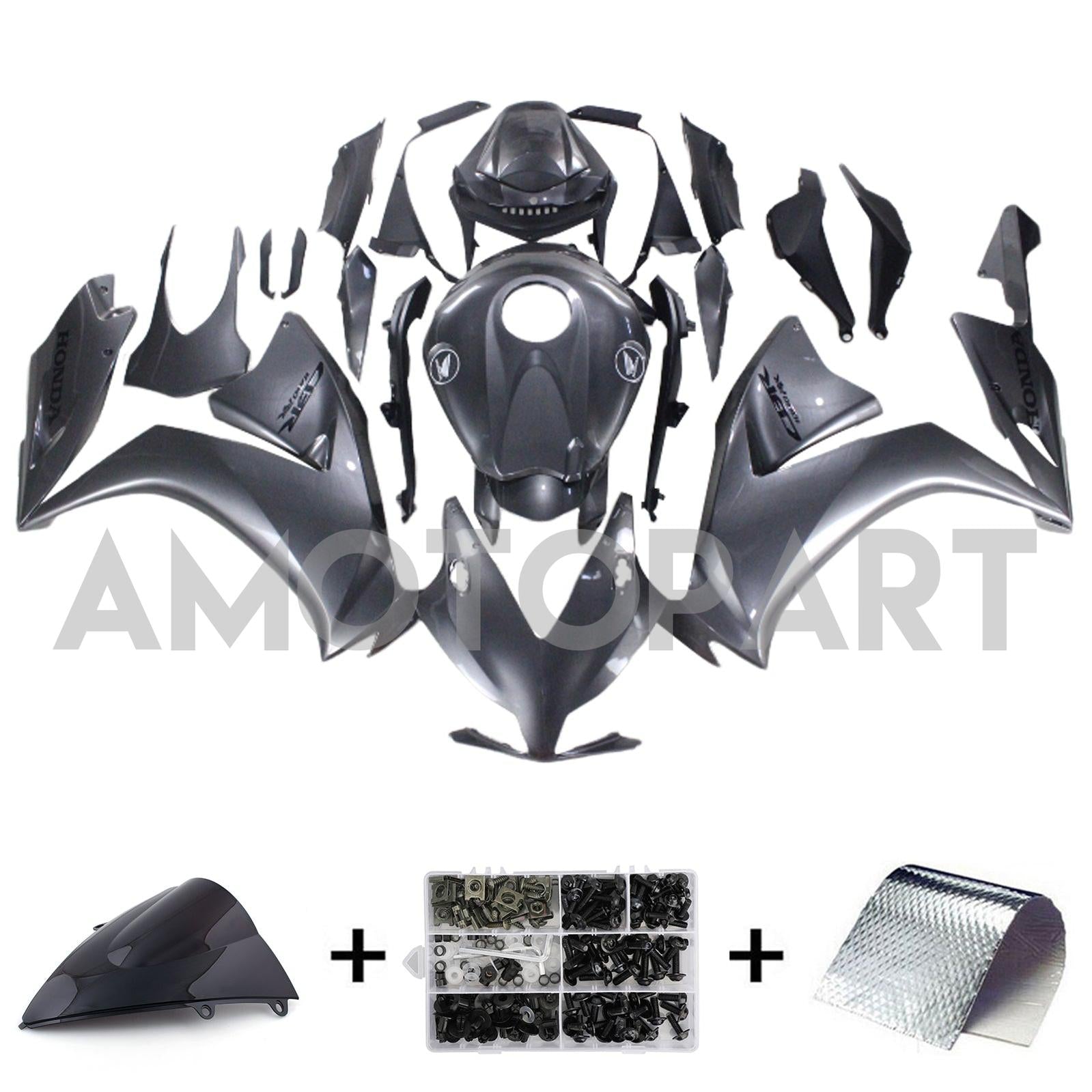 Amotopart 2012-2016 Honda Cbr1000rr Black Fairing Kit