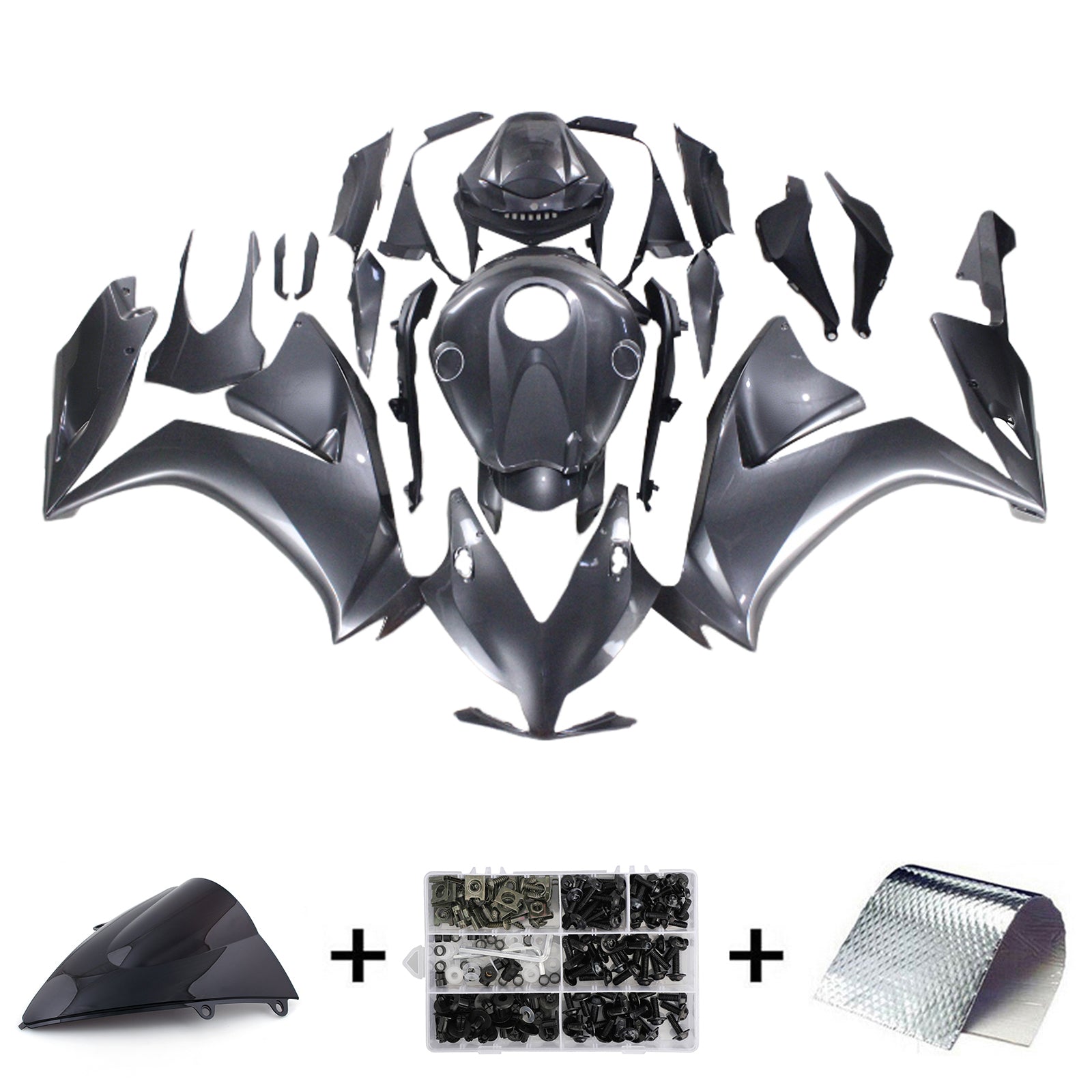 Amotopart 2012-2016 Honda Cbr1000rr Black Fairing Kit