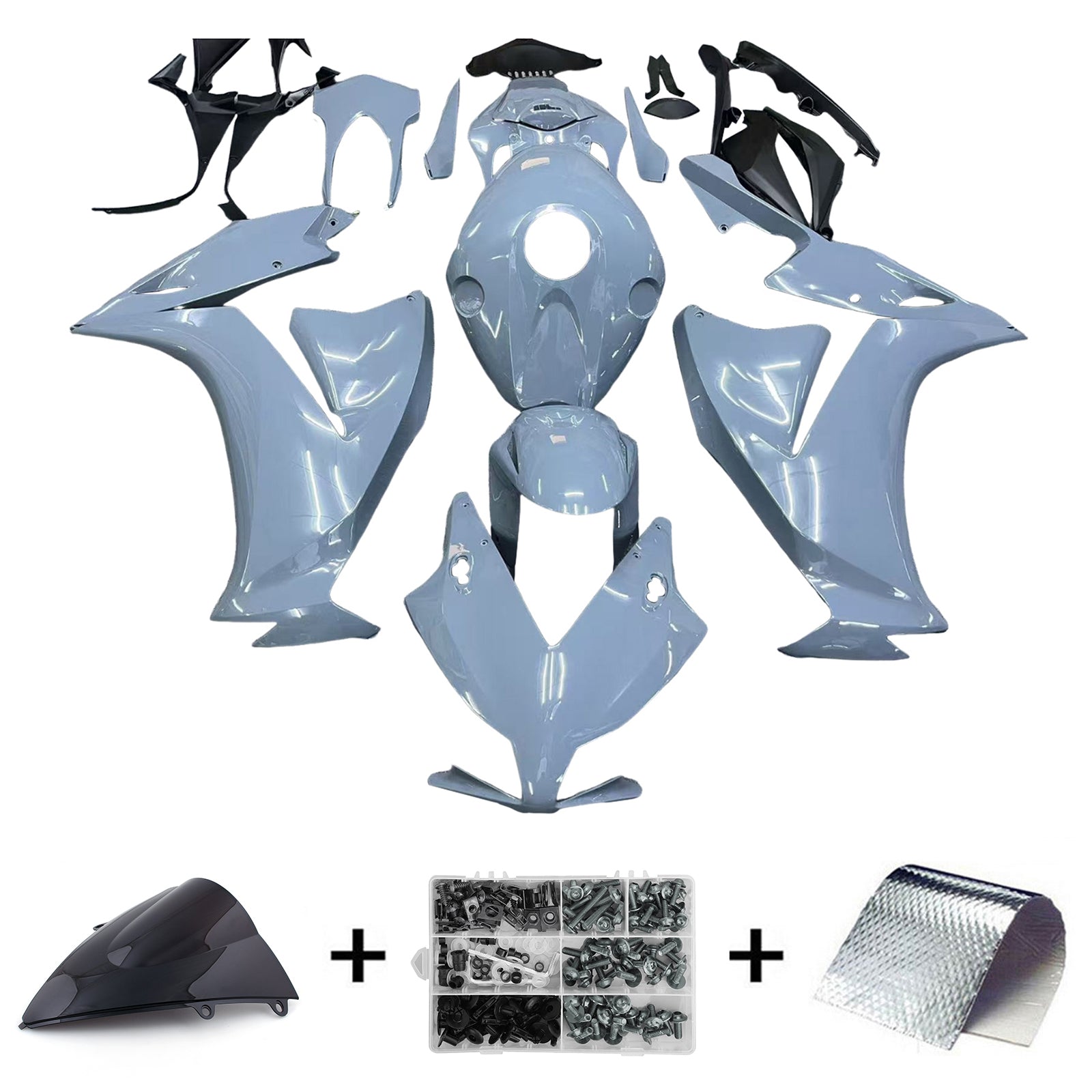 Amotopart 2012-2016 Honda CBR1000RR light Gray Fairing Kit