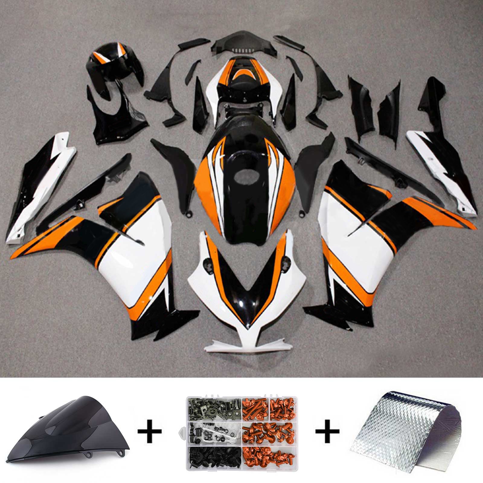 Amotopart 2012-2016 CBR1000RR Honda Orange&White Fairing Kit