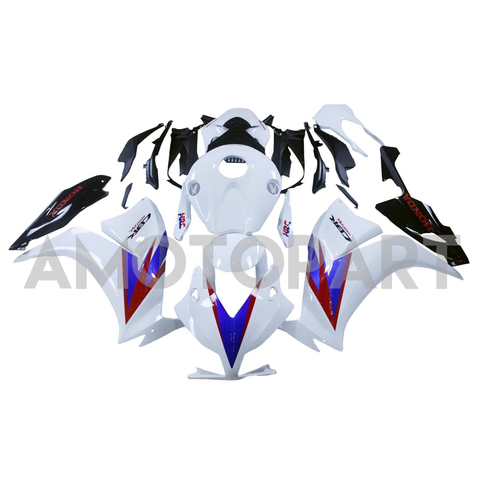 Amotopart 2012-2016 CBR1000RR Honda Blue & Red Style4 Fairing Kit