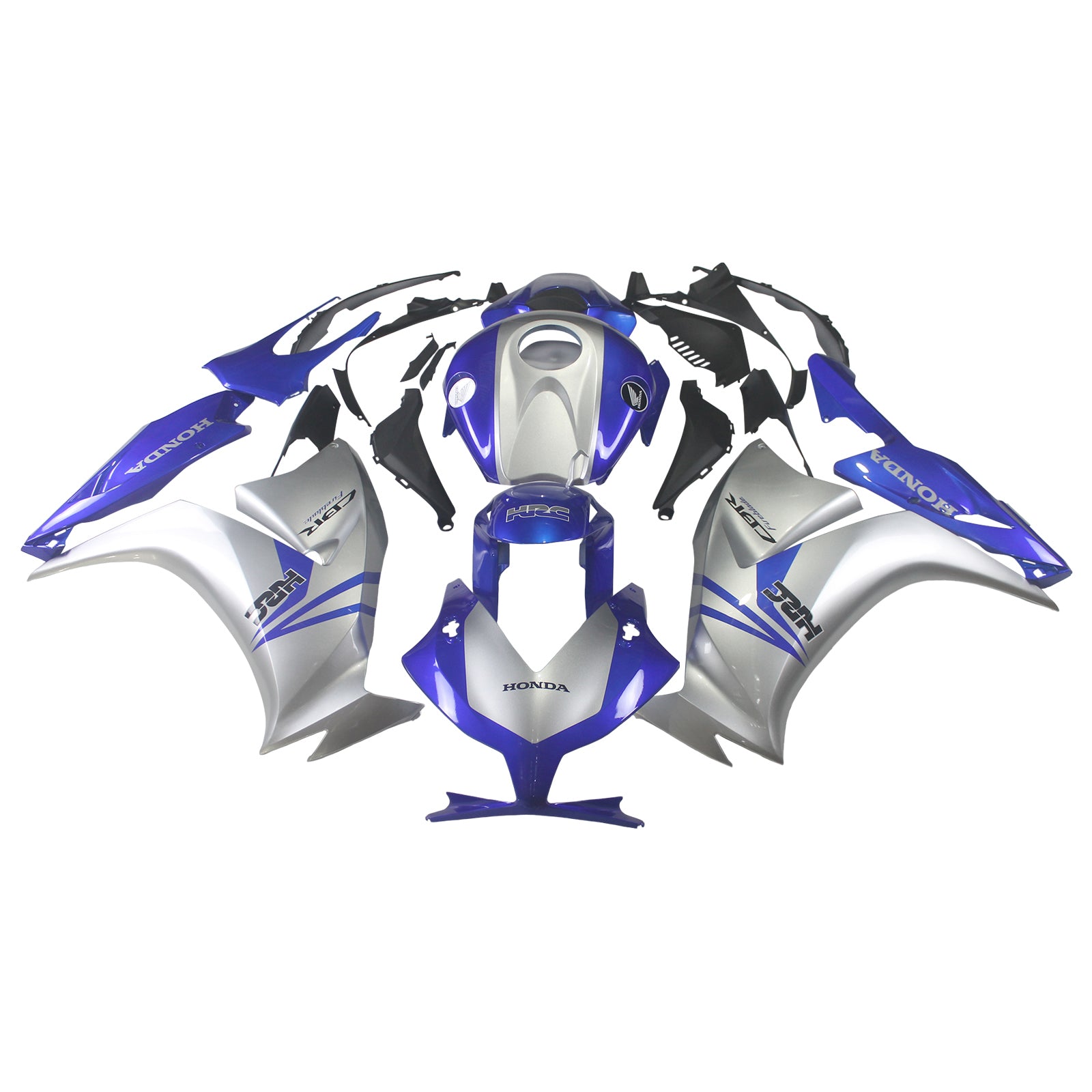 Amotopart 2012-2016 CBR1000RR Honda Azul y Blanco Style1 Kit de carenado