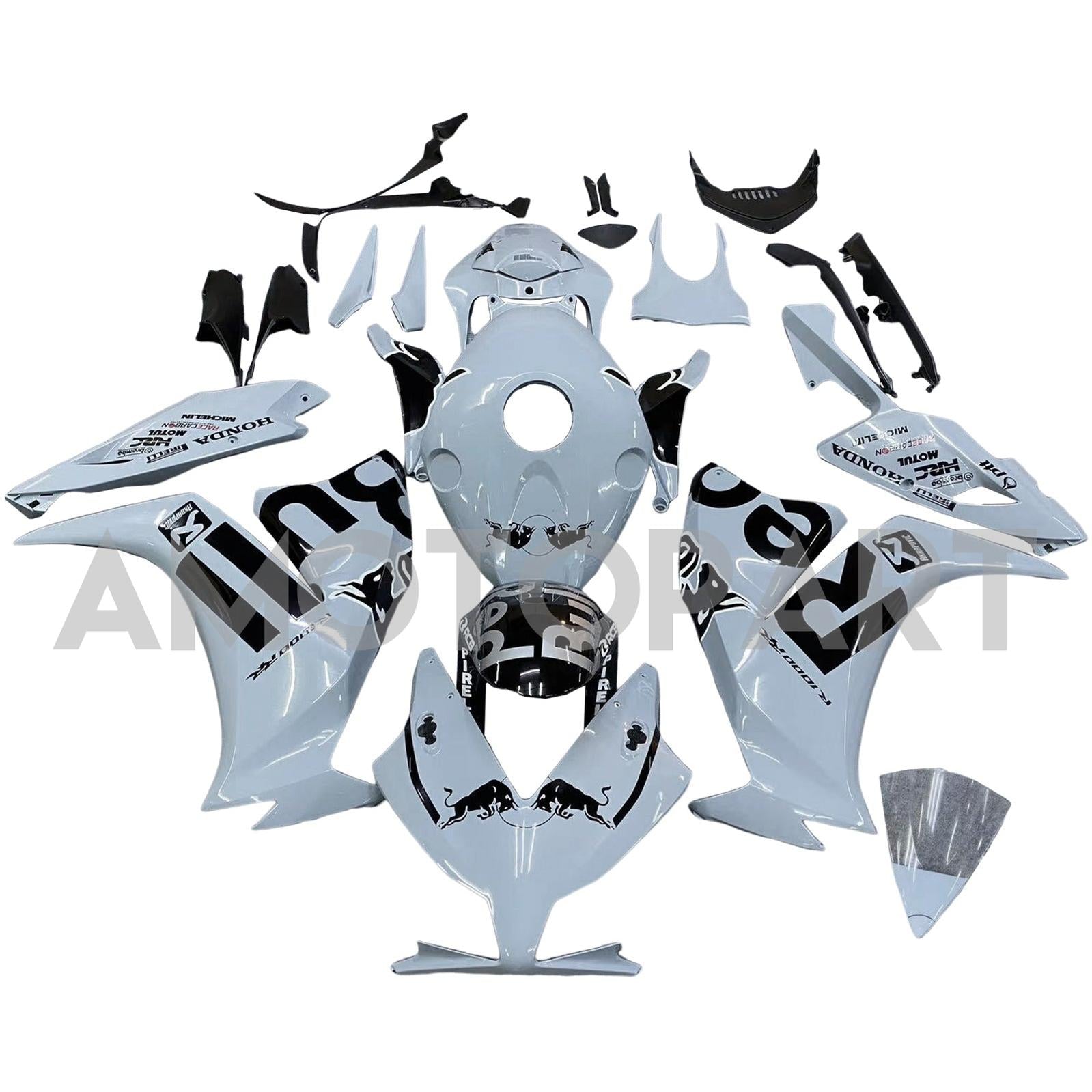 Amotopart 2012-2016 CBR1000RR Honda Blue Mix Grey Fairing Kit