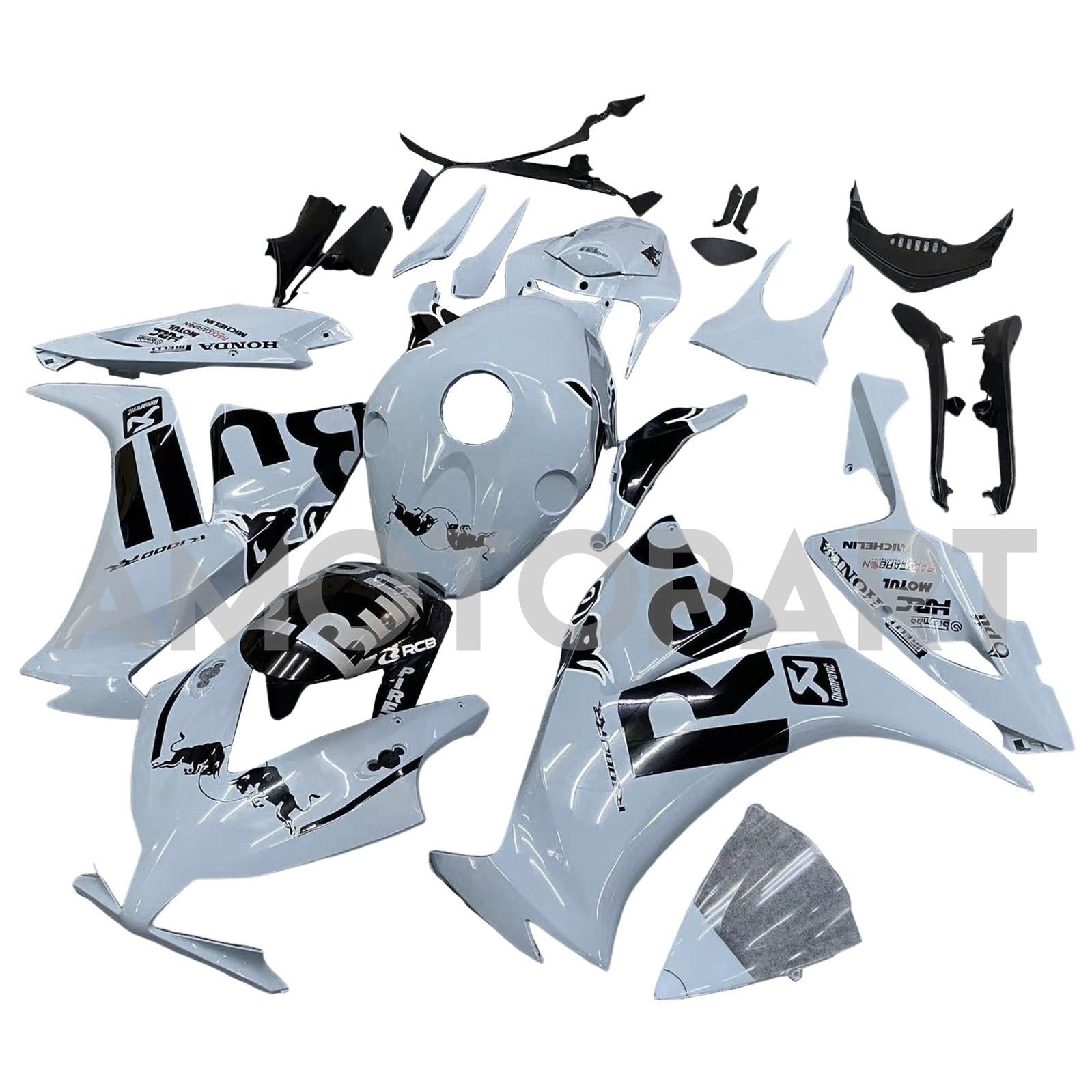 Amotopart 2012-2016 CBR1000RR Honda Blue Mix Grey Fairing Kit