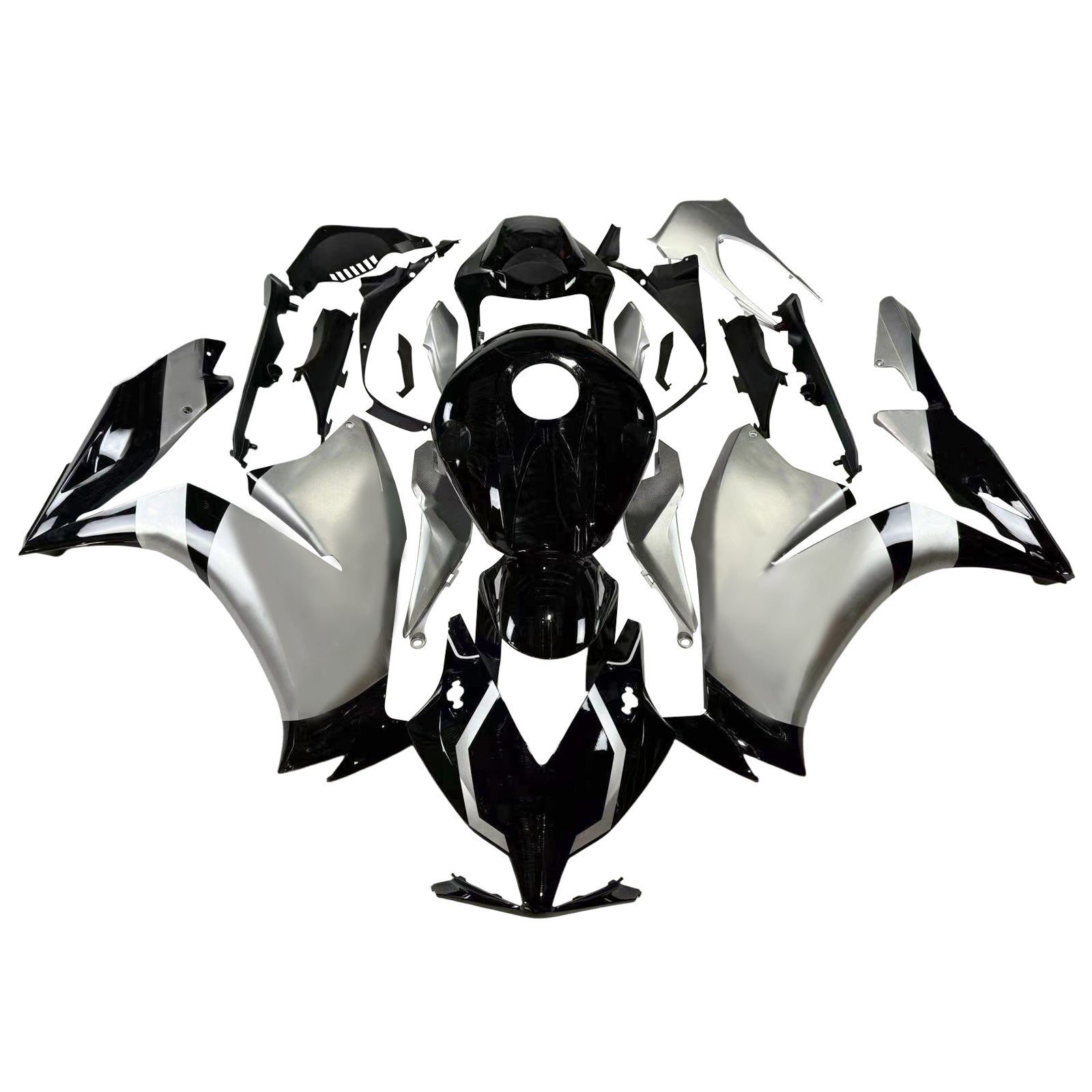 Amotopart 2012-2016 CBR1000RR Honda Schwarz&Grauer Verkleidungssatz