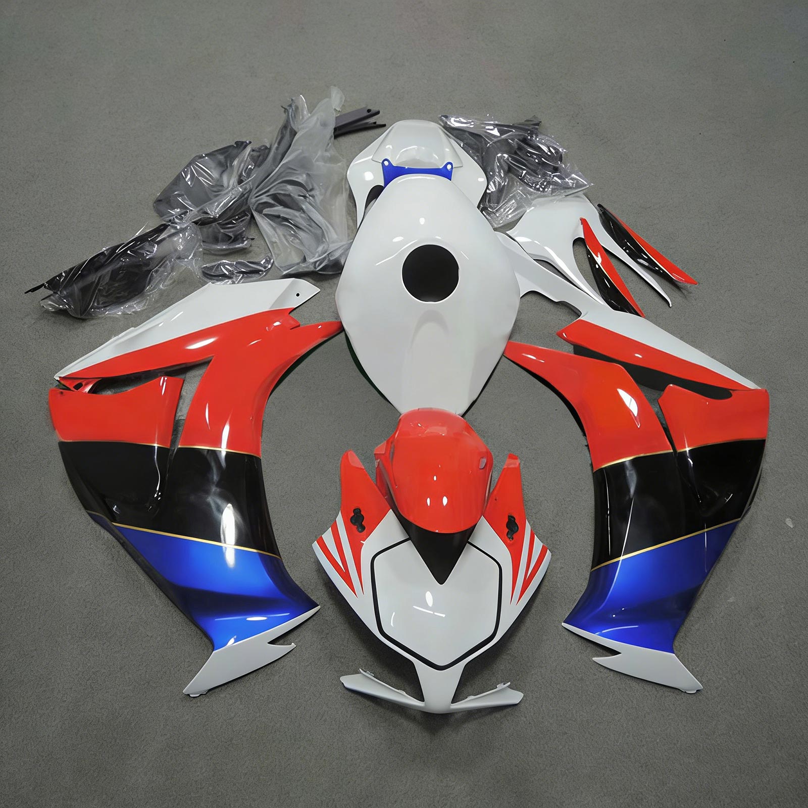 Amotopart 2012-2016 CBR1000RR Honda Blue&Red Style1 Fairing Kit