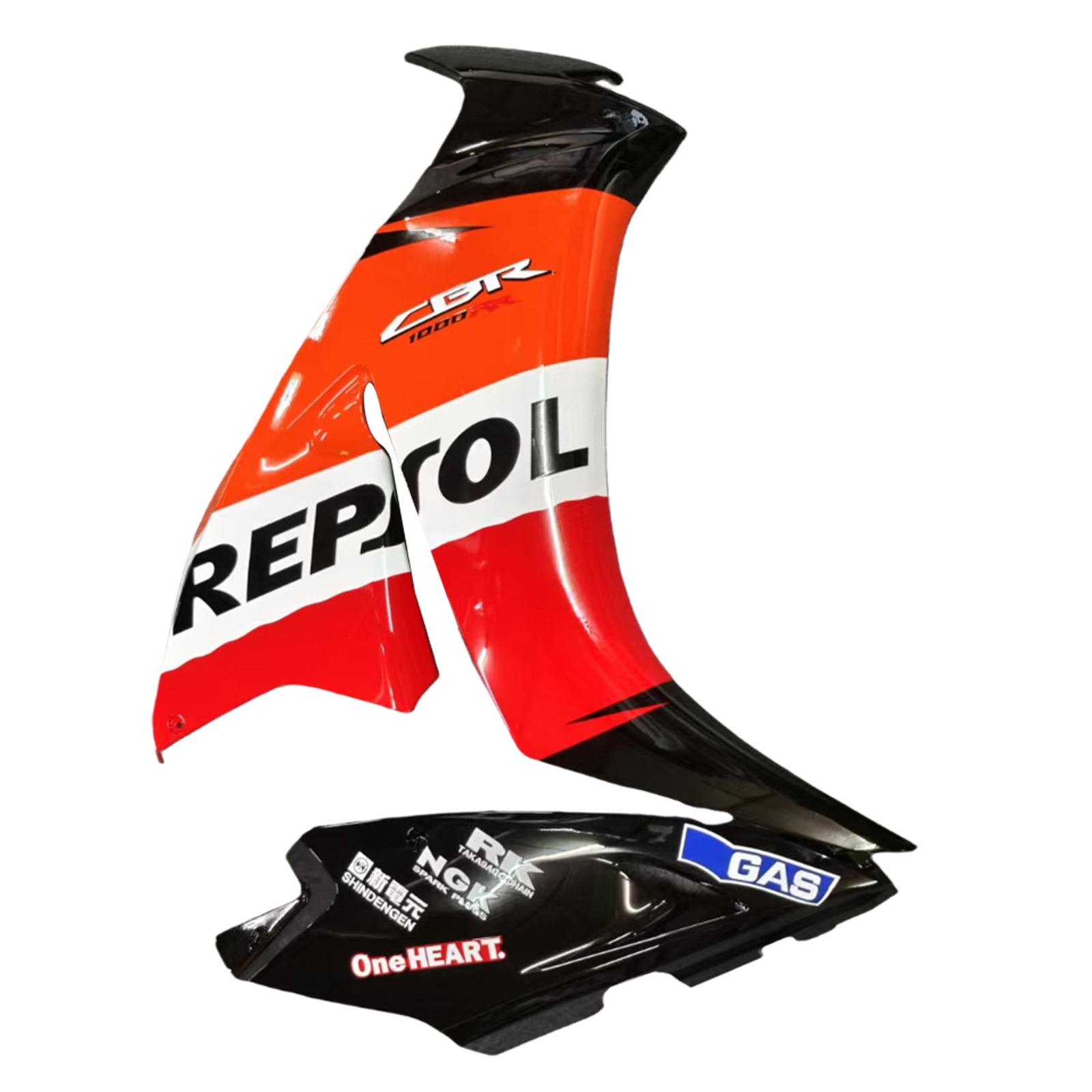 Amotopart 2012-2016 CBR1000RR Honda Kit carena rosso e arancione