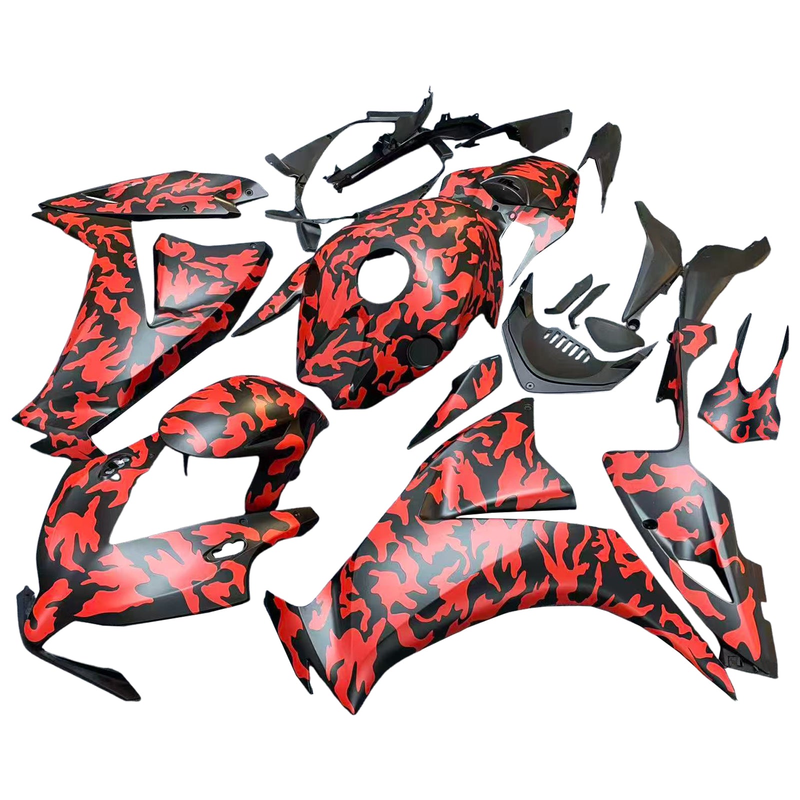 Amotopart 2012-2016 Honda CBR1000RR Black Red Fairing Kit