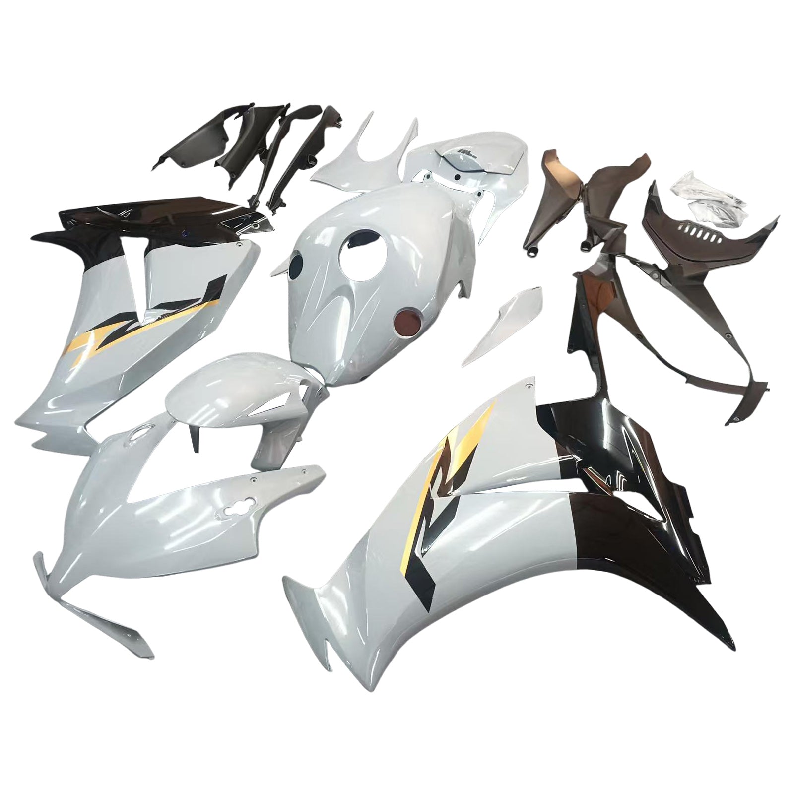 Amotopart 2012-2016 Honda CBR1000RR Grey Black Gold Fairing Kit