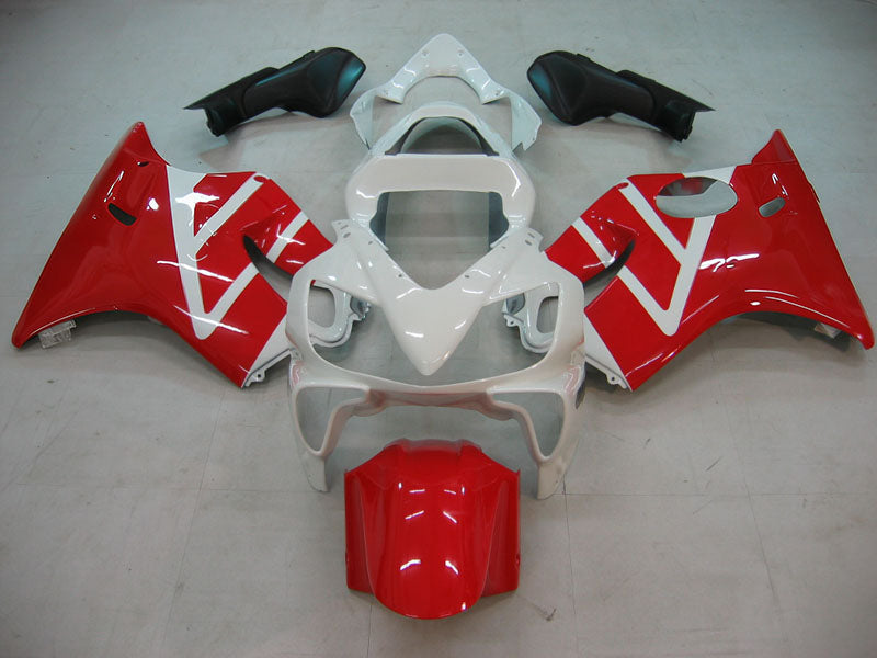 Amotopart 2001-2003 Honda CBR600 F4i Kit de carenado rojo y blanco