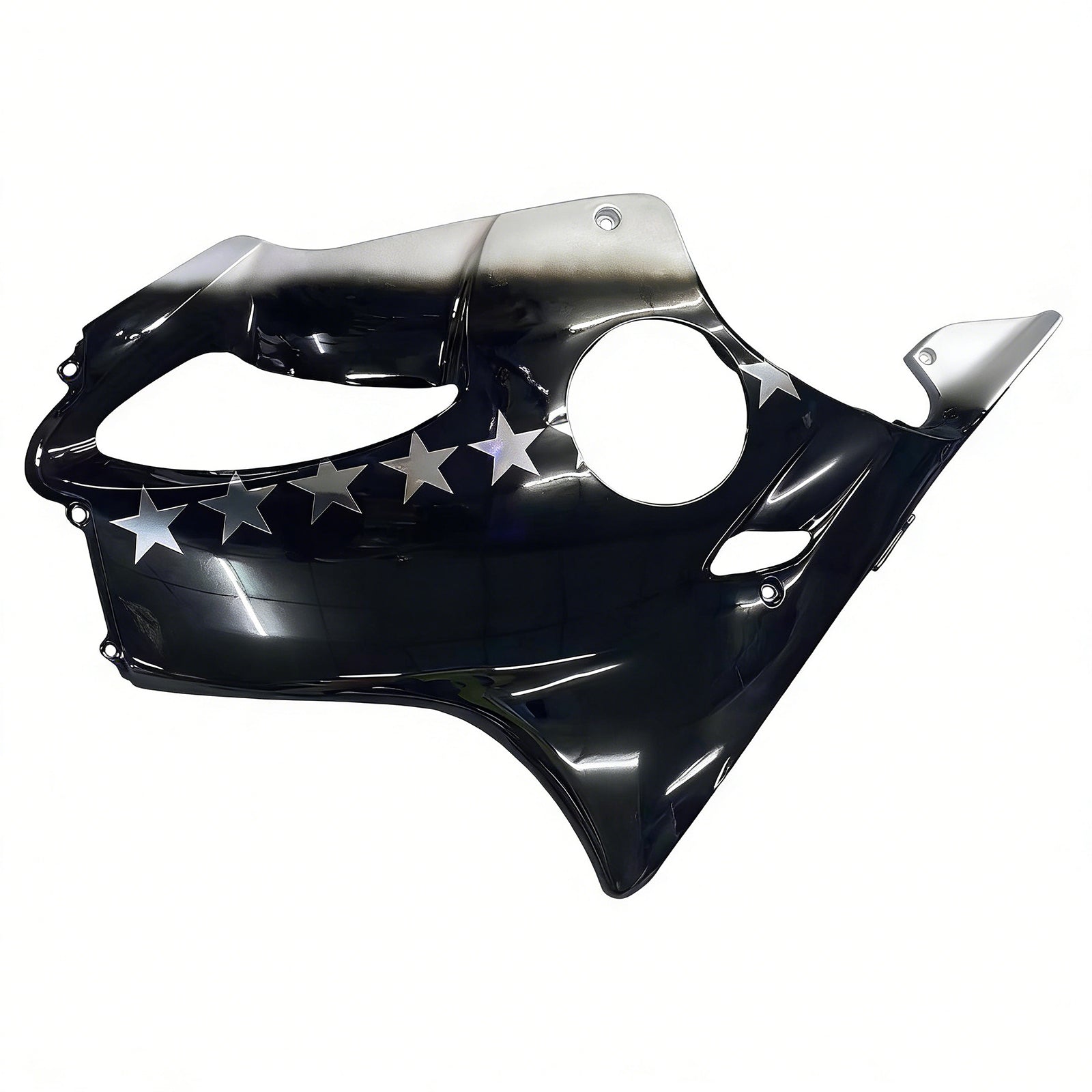 Amotopart 2001-2003 Honda CBR600F4i Fairing Black with White Accents Kit