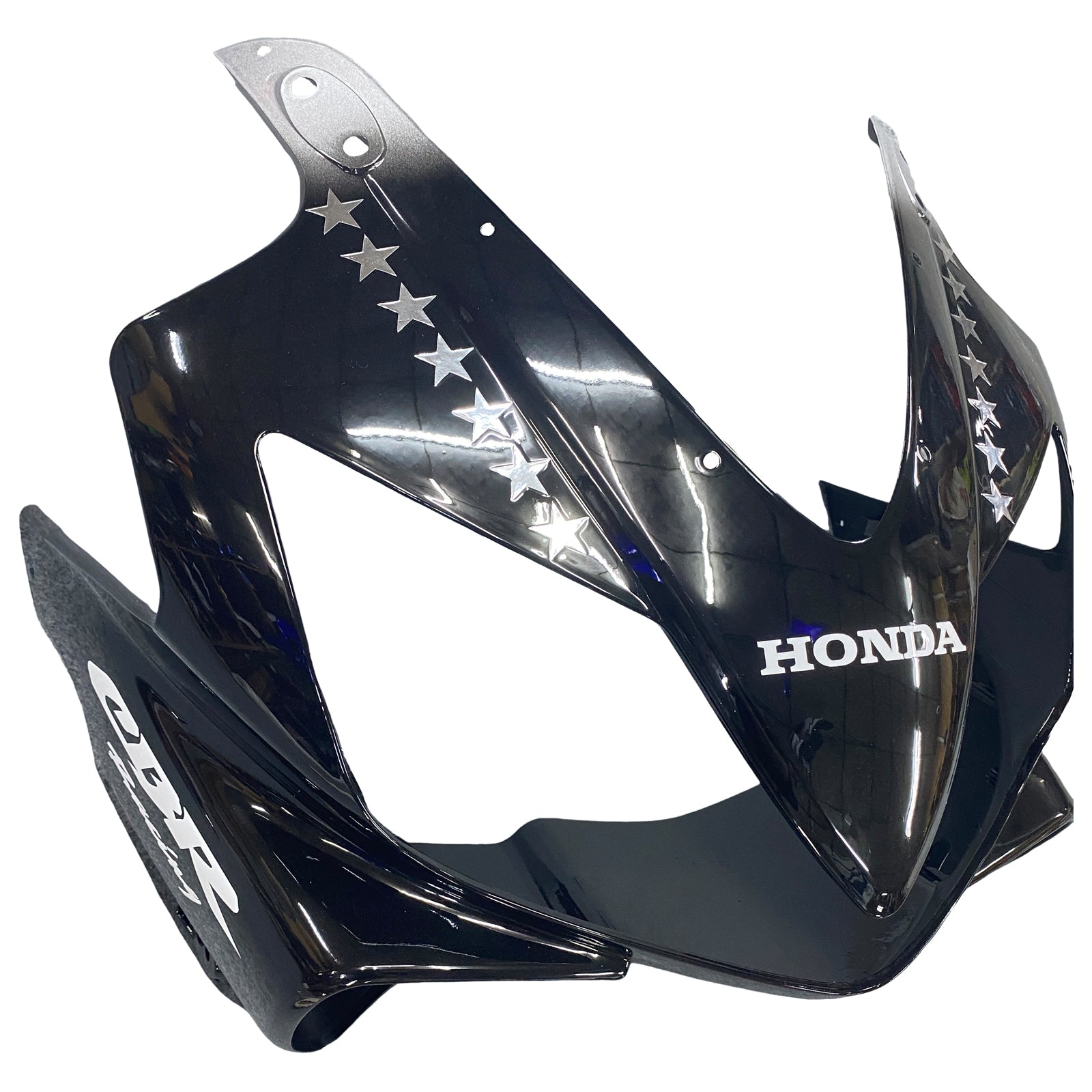Amotopart 2001-2003 Honda CBR600F4i Fairing Black with White Accents Kit