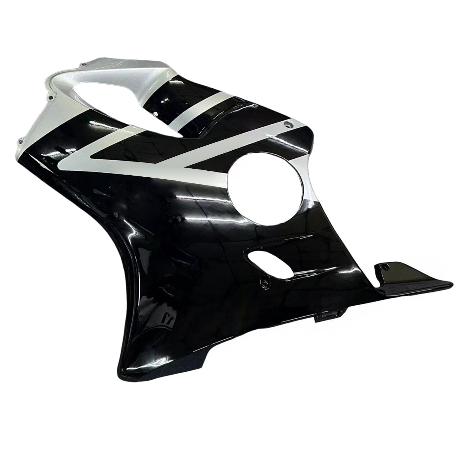 Amotopart 2001-2003 Honda CBR600 F4I Silver & Black Fairing Kit