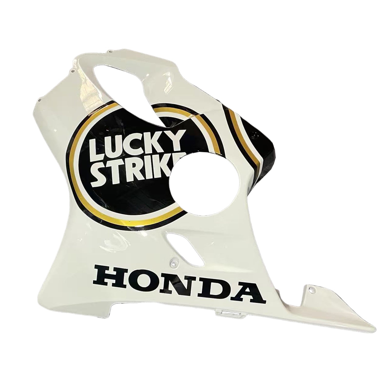 Amotopart 2001-2003 Honda CBR600F4I White & Black Style 2 Lucky Strike Fairing Kit