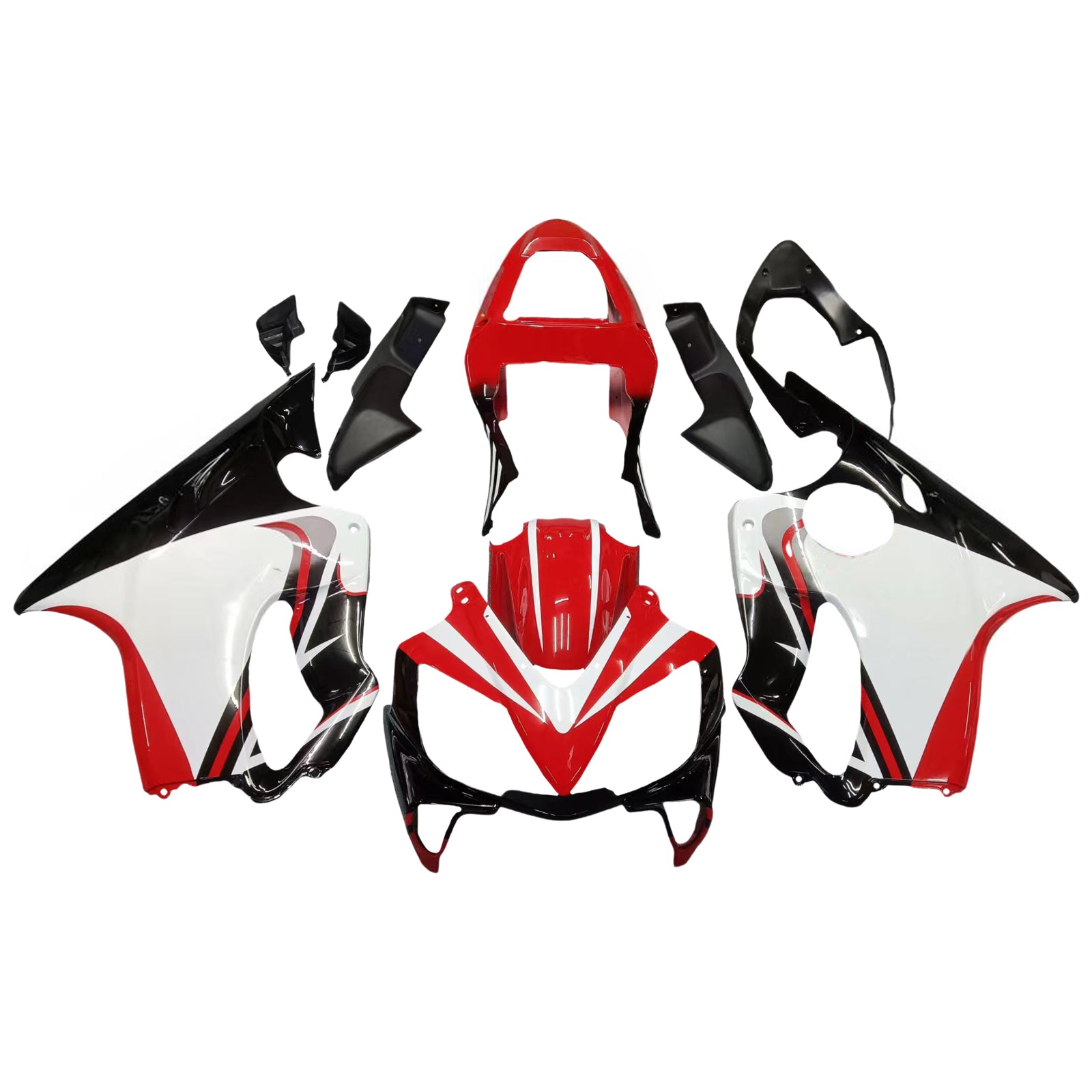 Amotopart 2001-2003 Honda CBR600F4I FAIRICE RED & BLACK STYLE4 KIT