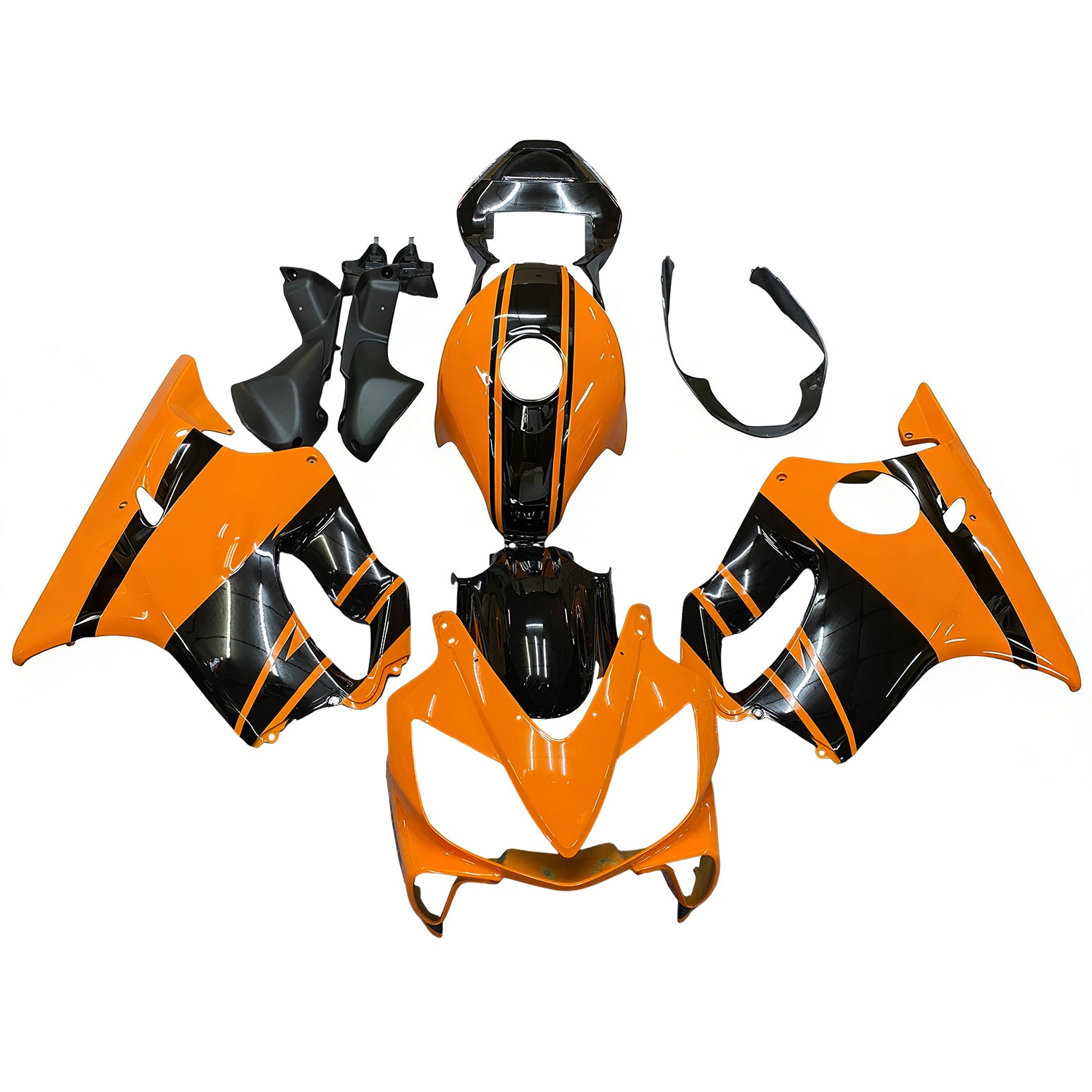 Amotopart 2001-2003 CBR600 F4i Honda Black&Orange Fairing Kit