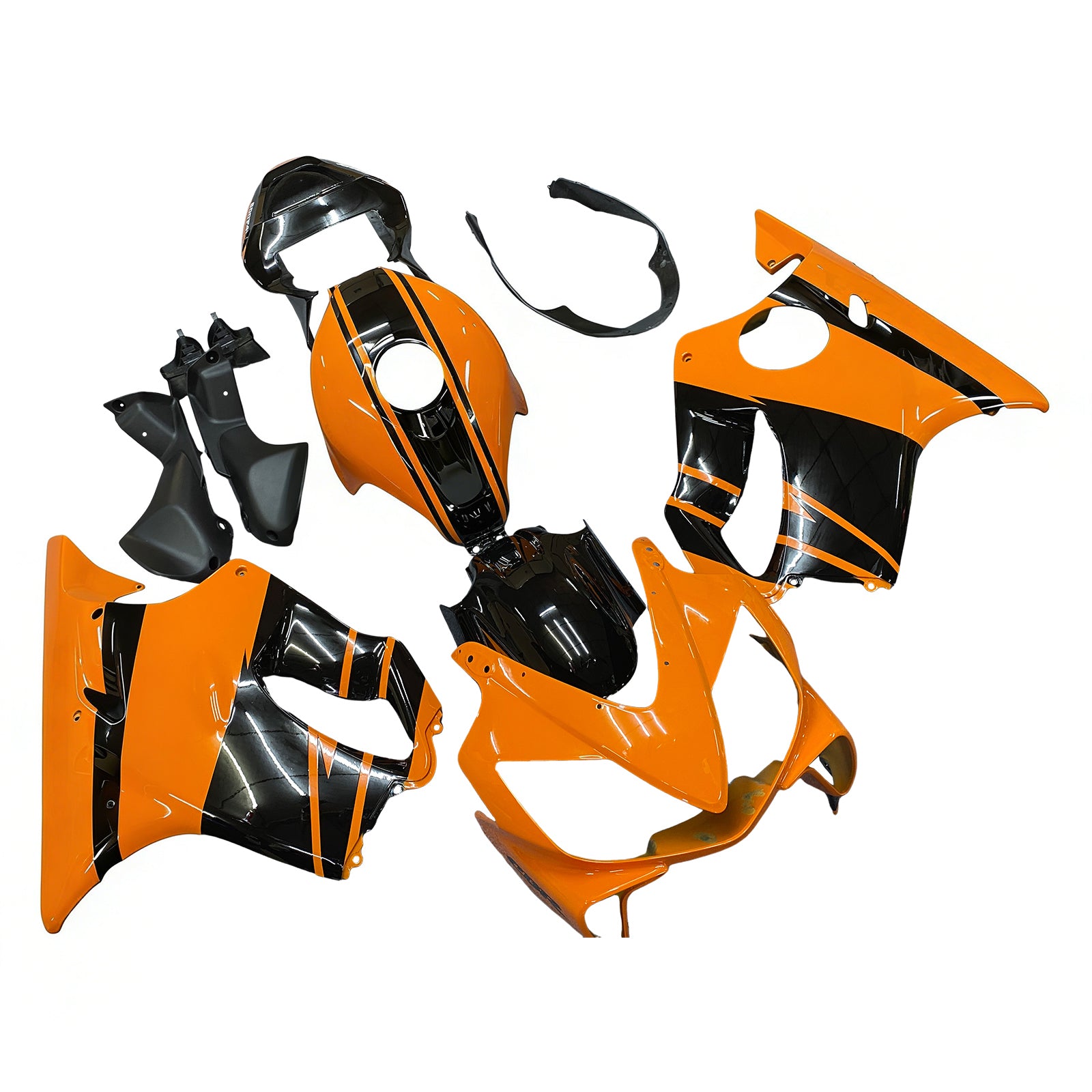 Amotopart 2001-2003 CBR600 F4i Honda Black&Orange Fairing Kit