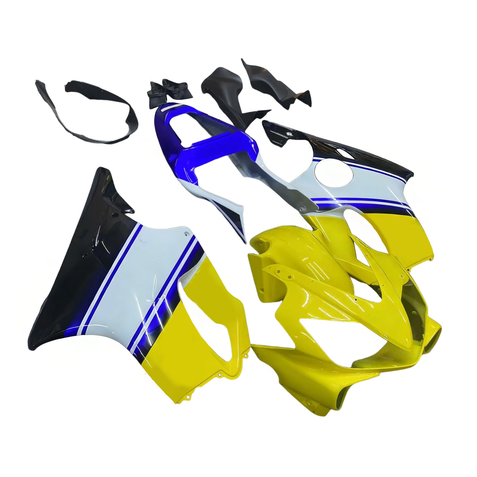 Amotopart 2001-2003 CBR600 F4i Honda Yellow&Blue Fairing Kit