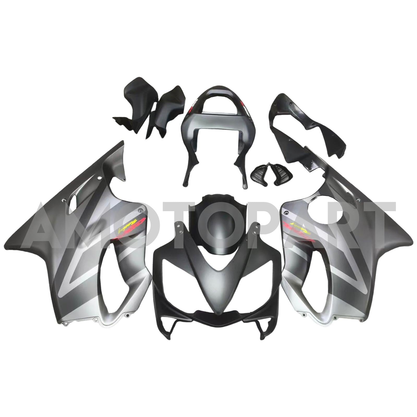 Amotopart 2001-2003 CBR600 F4i Honda Black&Grey Fairing Kit
