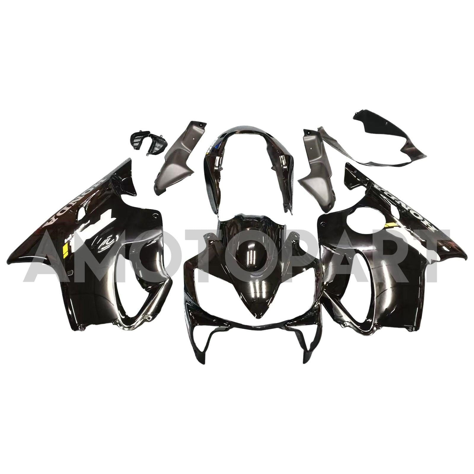 Kit de carenados Amotopart Honda CBR 600 F4i 2004-2007, color negro