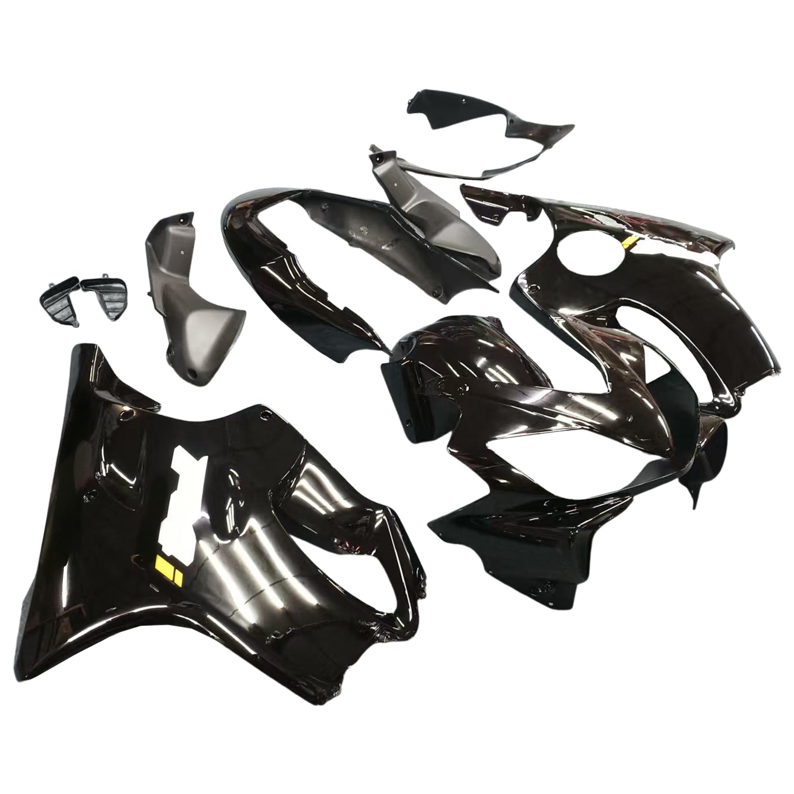 Amotopart 2004-2007 Honda CBR 600 F4i Failings Black Kit