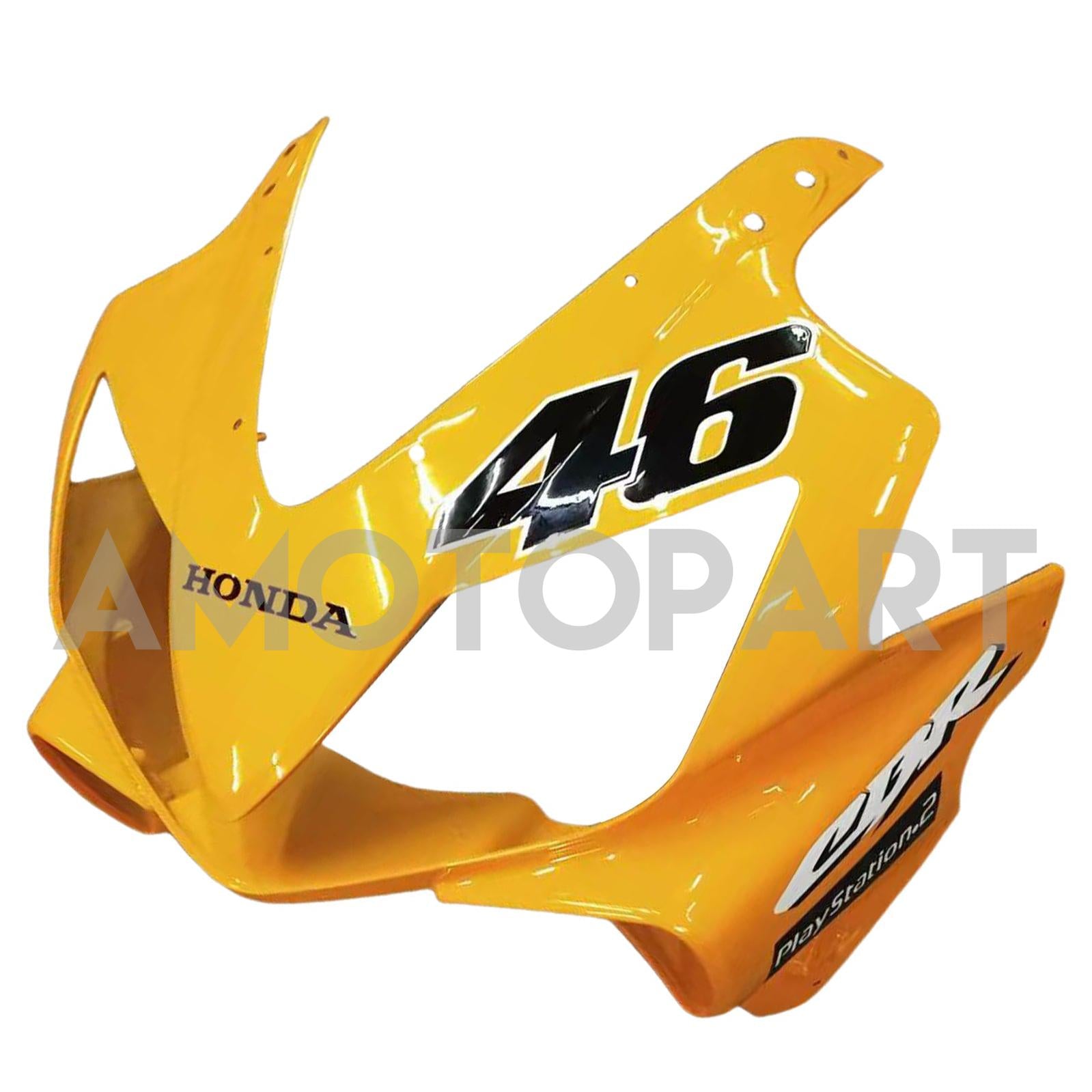 Amotopart 2004-2007 Honda CBR600 F4i Blue&Yellow with Logo Style3 Fairing Kit