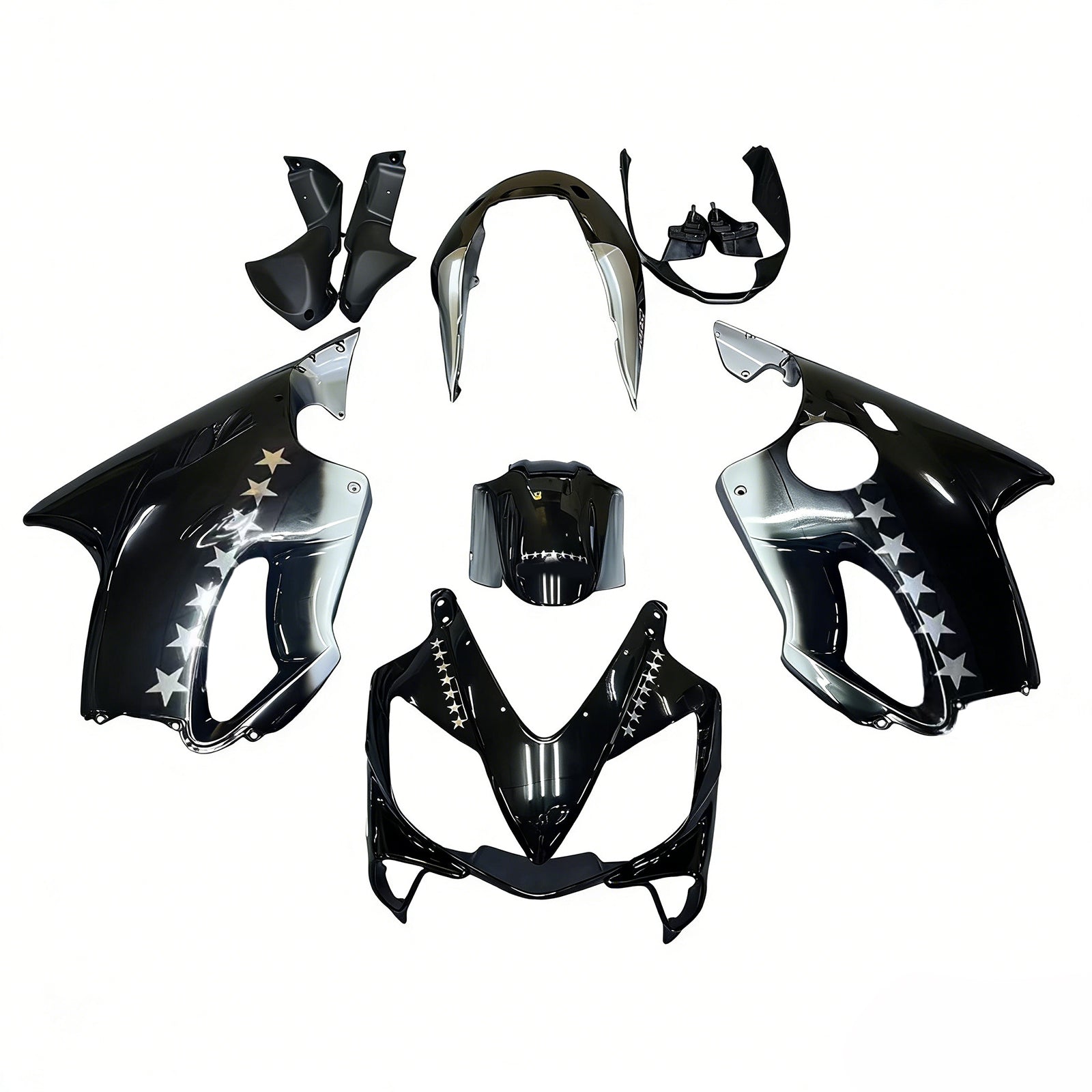 Amotopart 2004-2007 Honda CBR600 F4i Black Fairing Kit