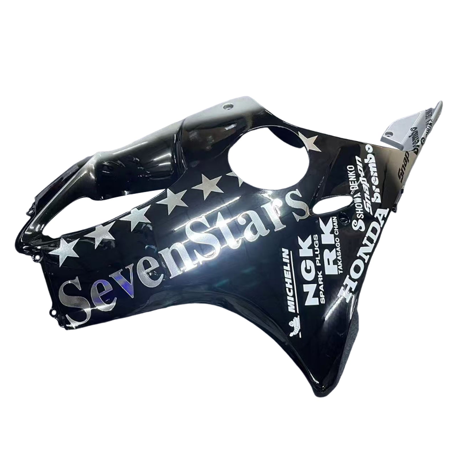 Amotopart 2004-2007 ホンダ CBR600 F4i ブラック ロゴ付きフェアリングキット