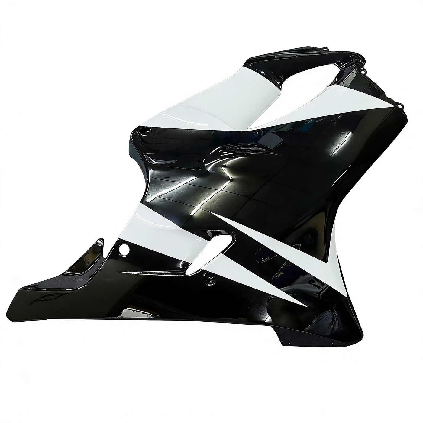 Amotopart 2004–2007 Honda CBR600 F4i Weiß Schwarz Verkleidungsset