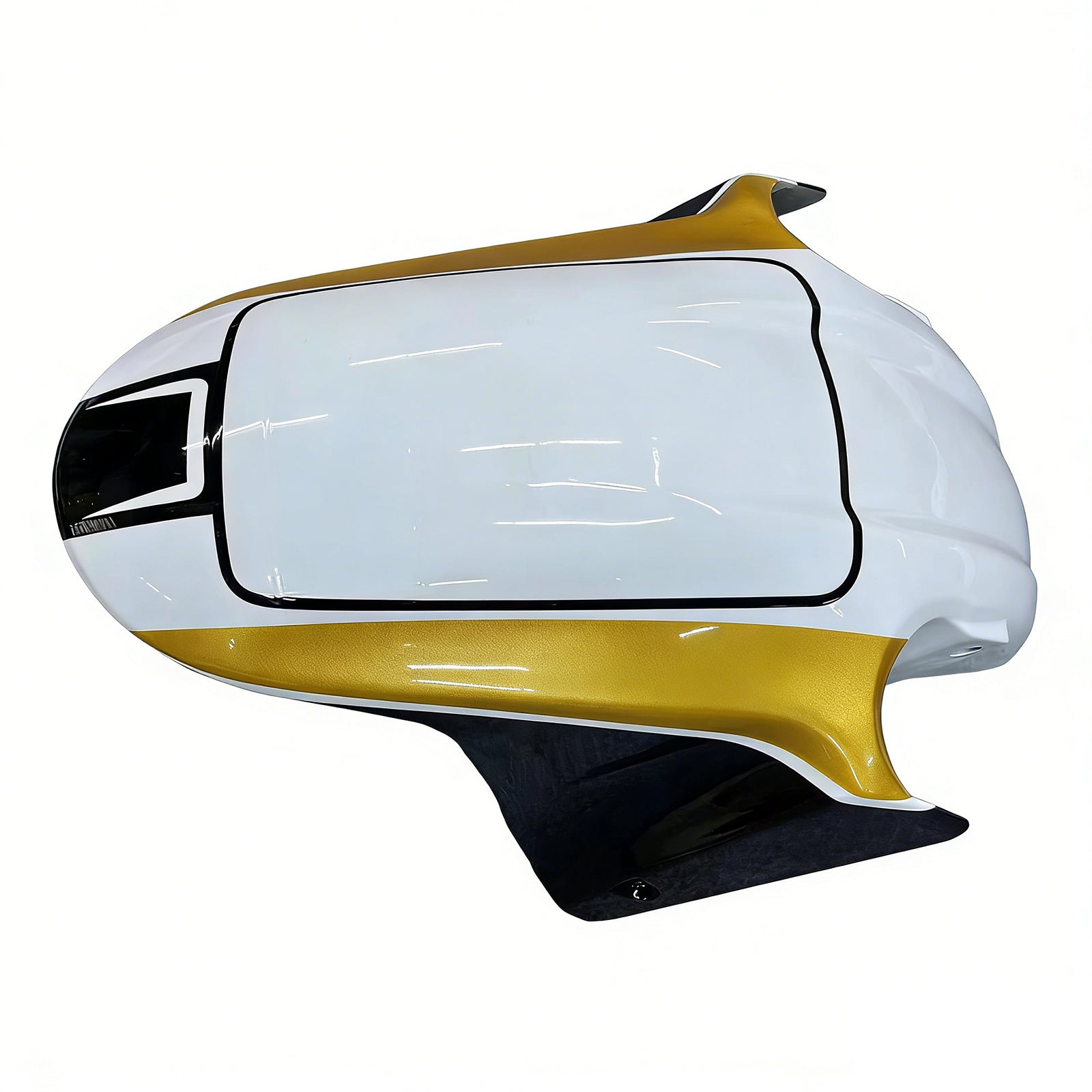 Amotopart 2004–2007 Honda CBR600 F4i Weiß Schwarz Verkleidungsset