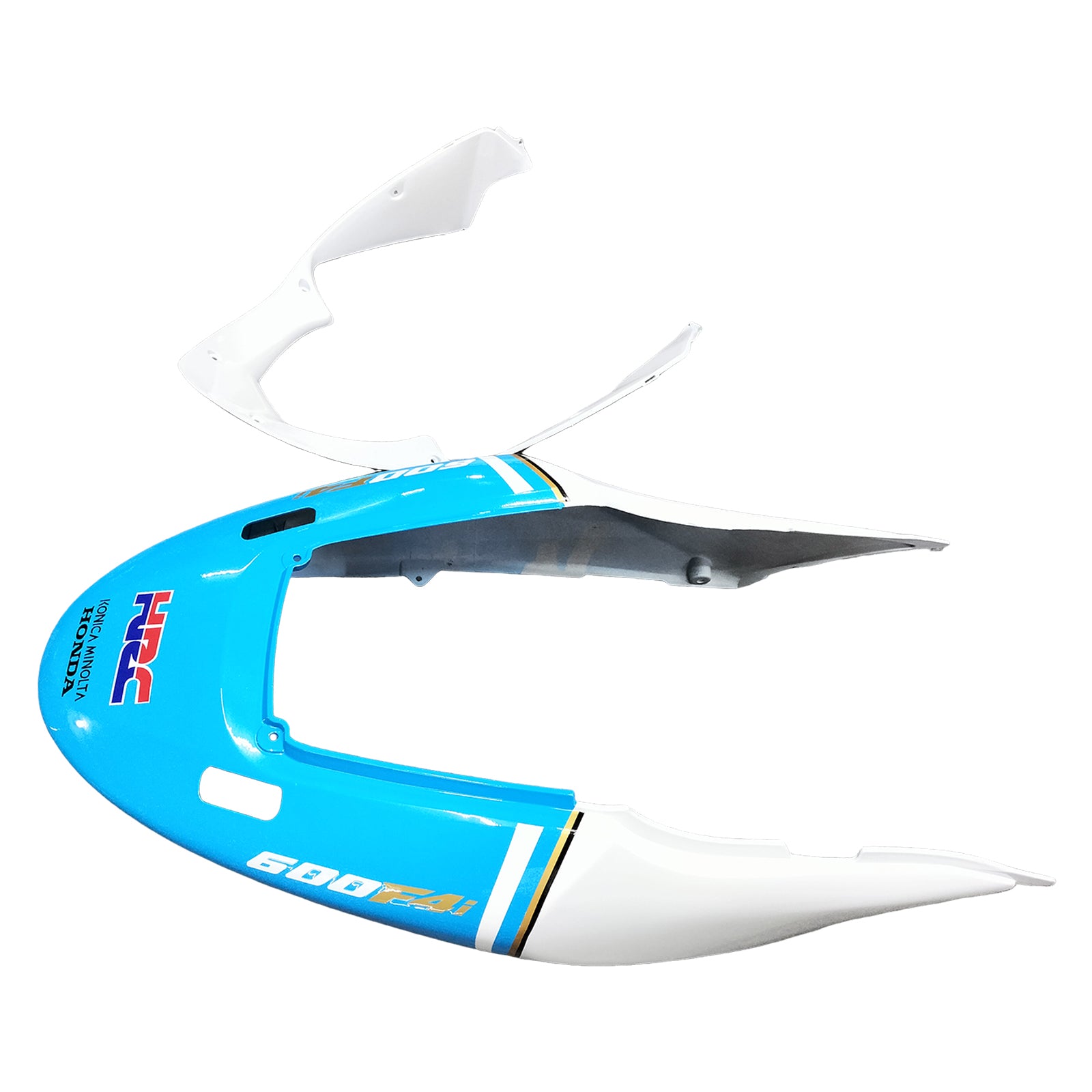 Amotopart 2004-2007 CBR600 F4i Honda White Light Blue Fairing Kit