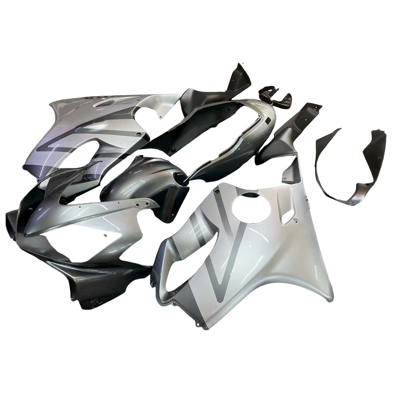 Amotopart Honda CBR600 F4I 2004-2007 Sliver & Gray Fairing Kit