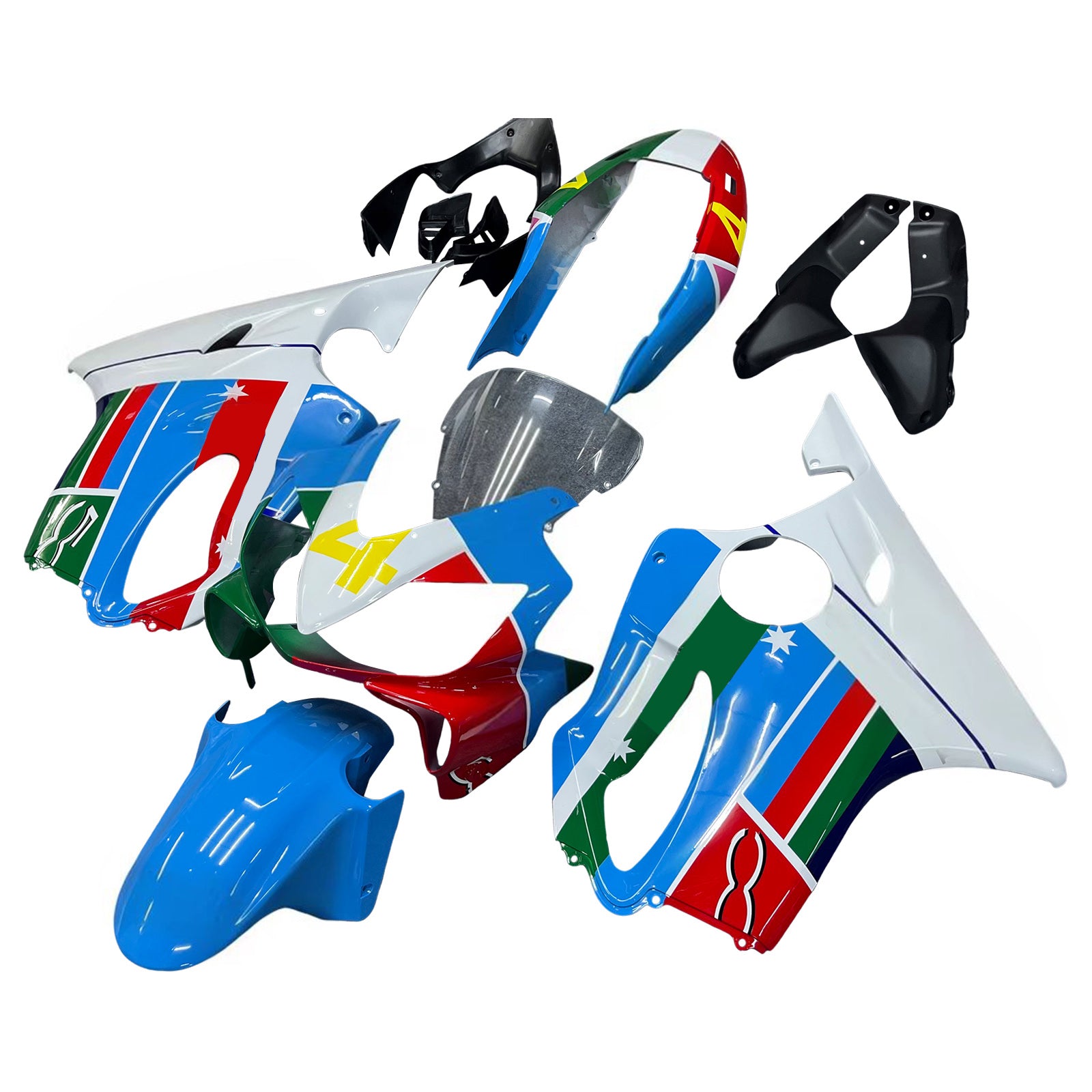 Amotopart Honda CBR600 F4i 2004-2007 Multicolor Fairing Kit