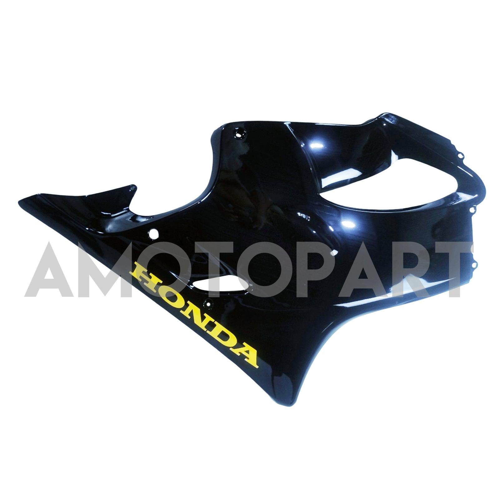 Amotopart 2004-2007 CBR600 F4I Honda Black s sadou víla žlutého loga