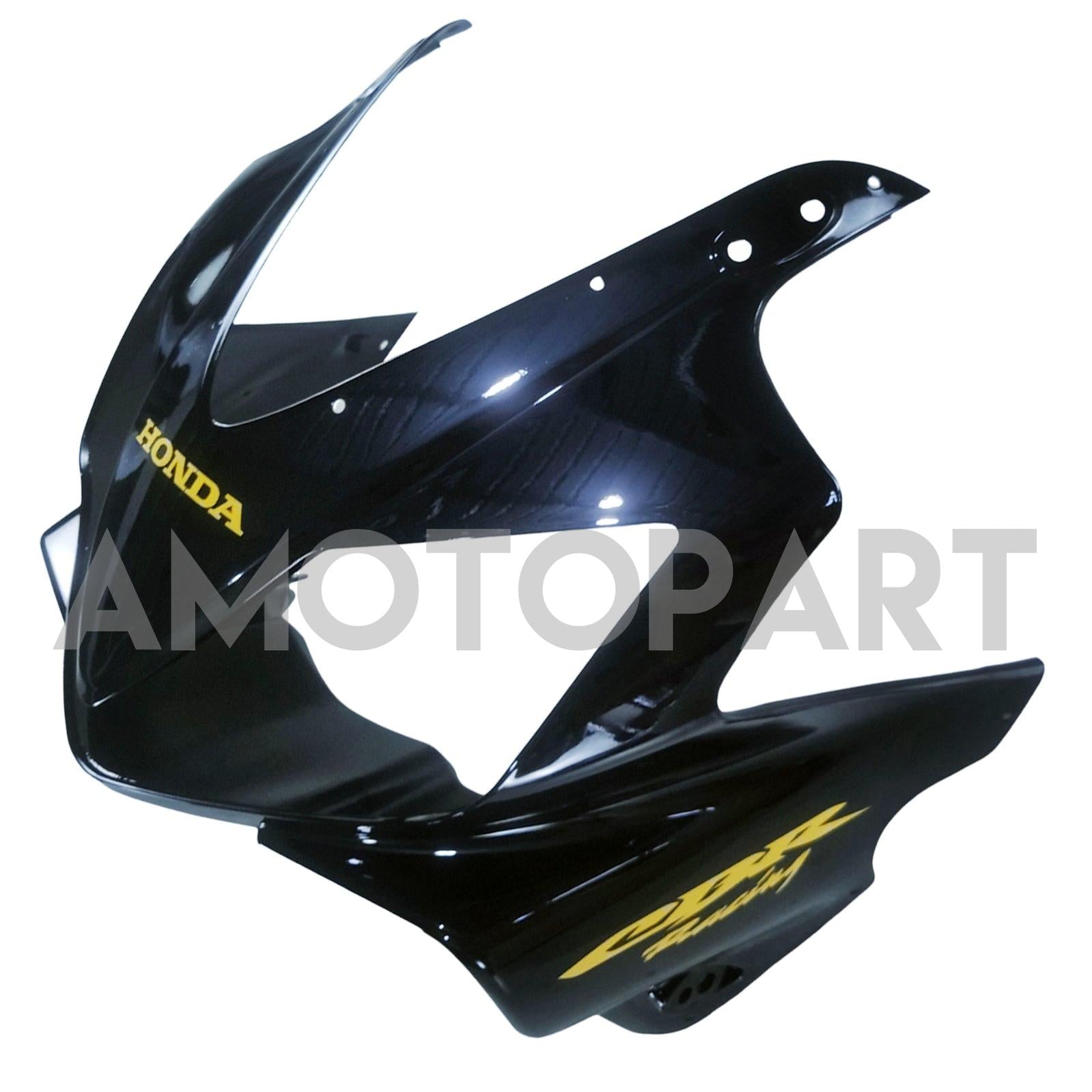 Amotopart 2004-2007 CBR600 F4I Honda Black s sadou víla žlutého loga