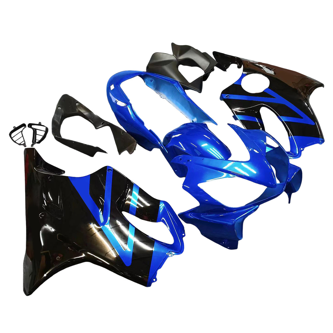 Amotopart 2004-2007 CBR600 F4i Honda Blue&Black Fairing Kit