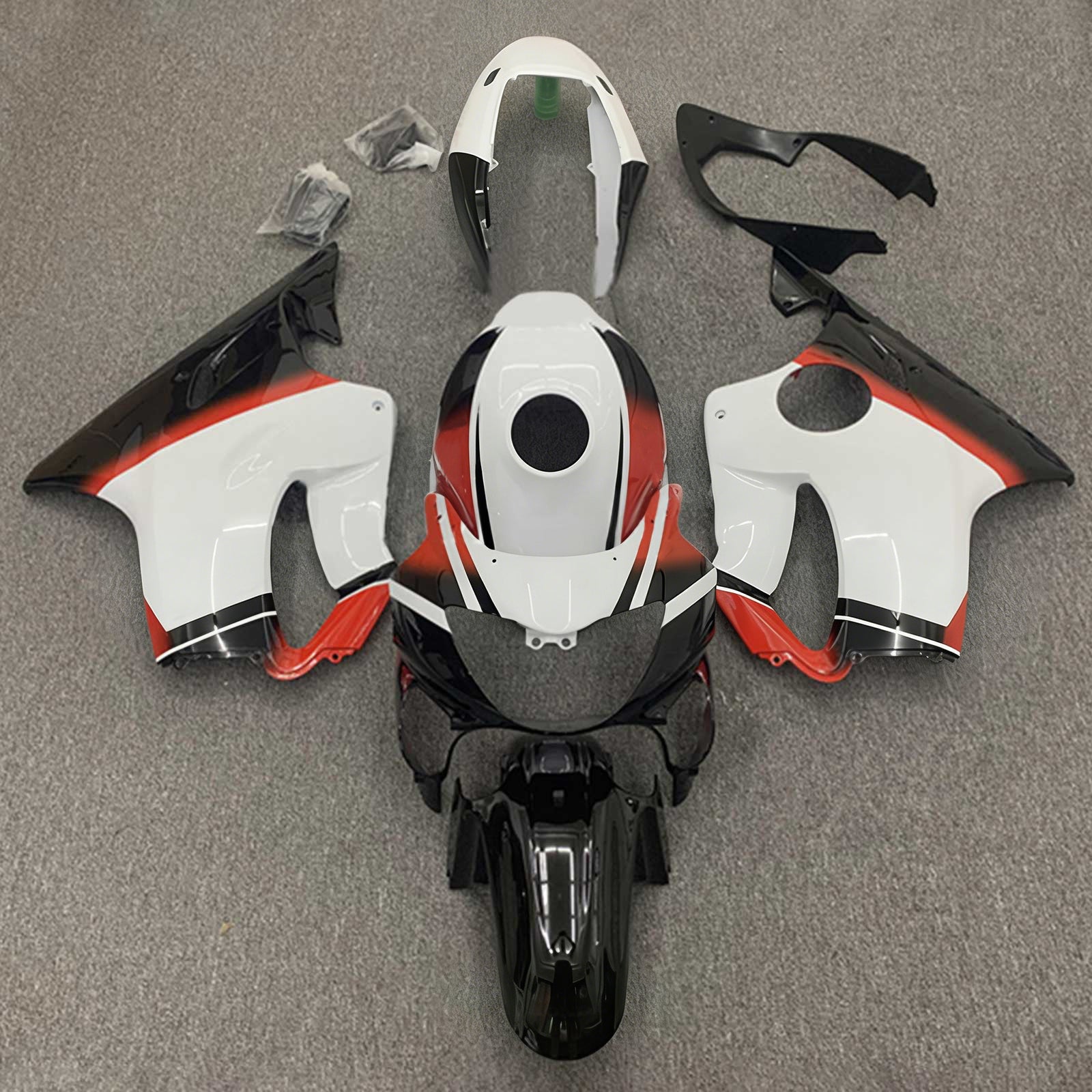Amotopart 2004-2007 CBR600 F4i Honda Weiß&Rotes Verkleidungsset