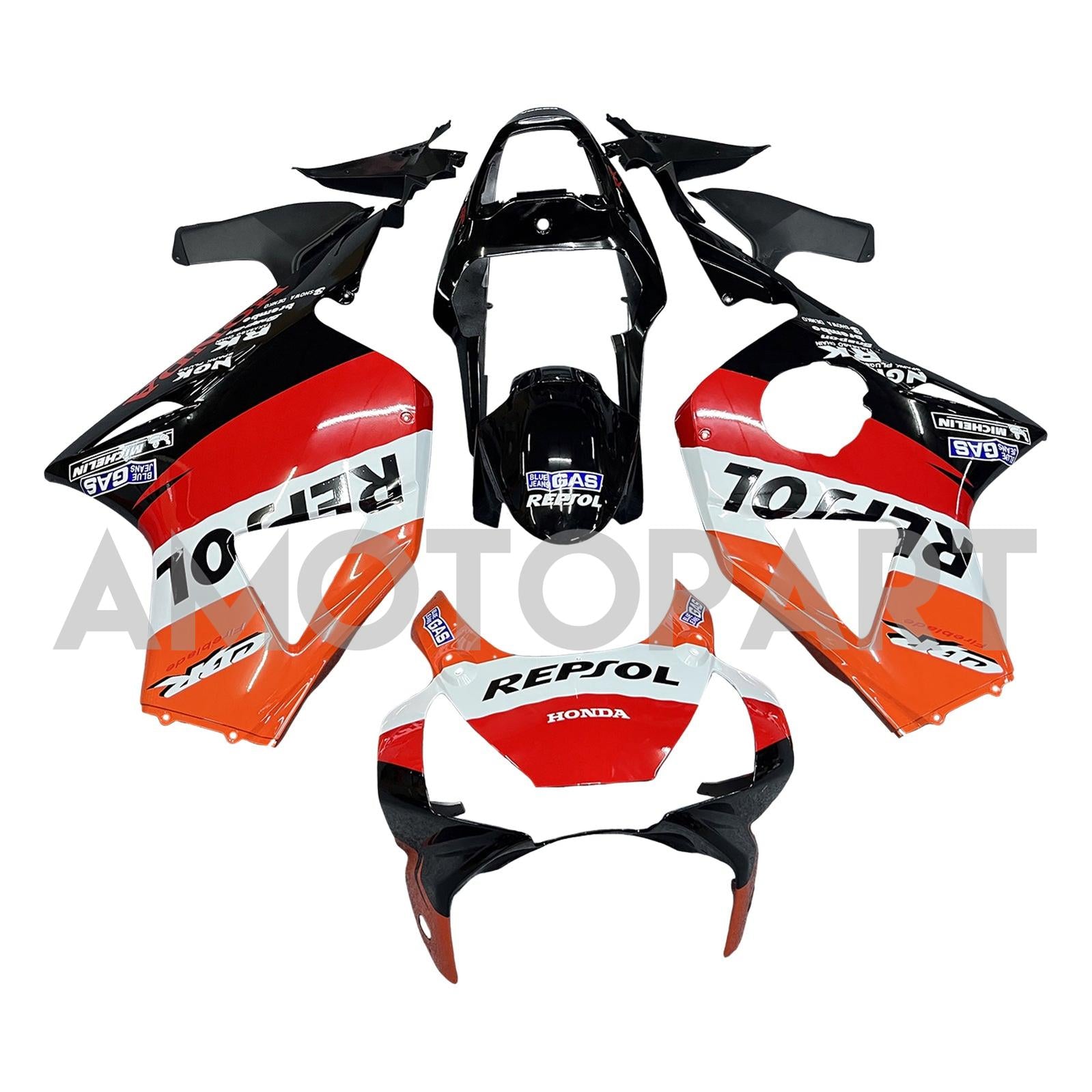 Amotopart 2002-2003 CBR954 Honda Orange&Red Repjol Fairing Kit