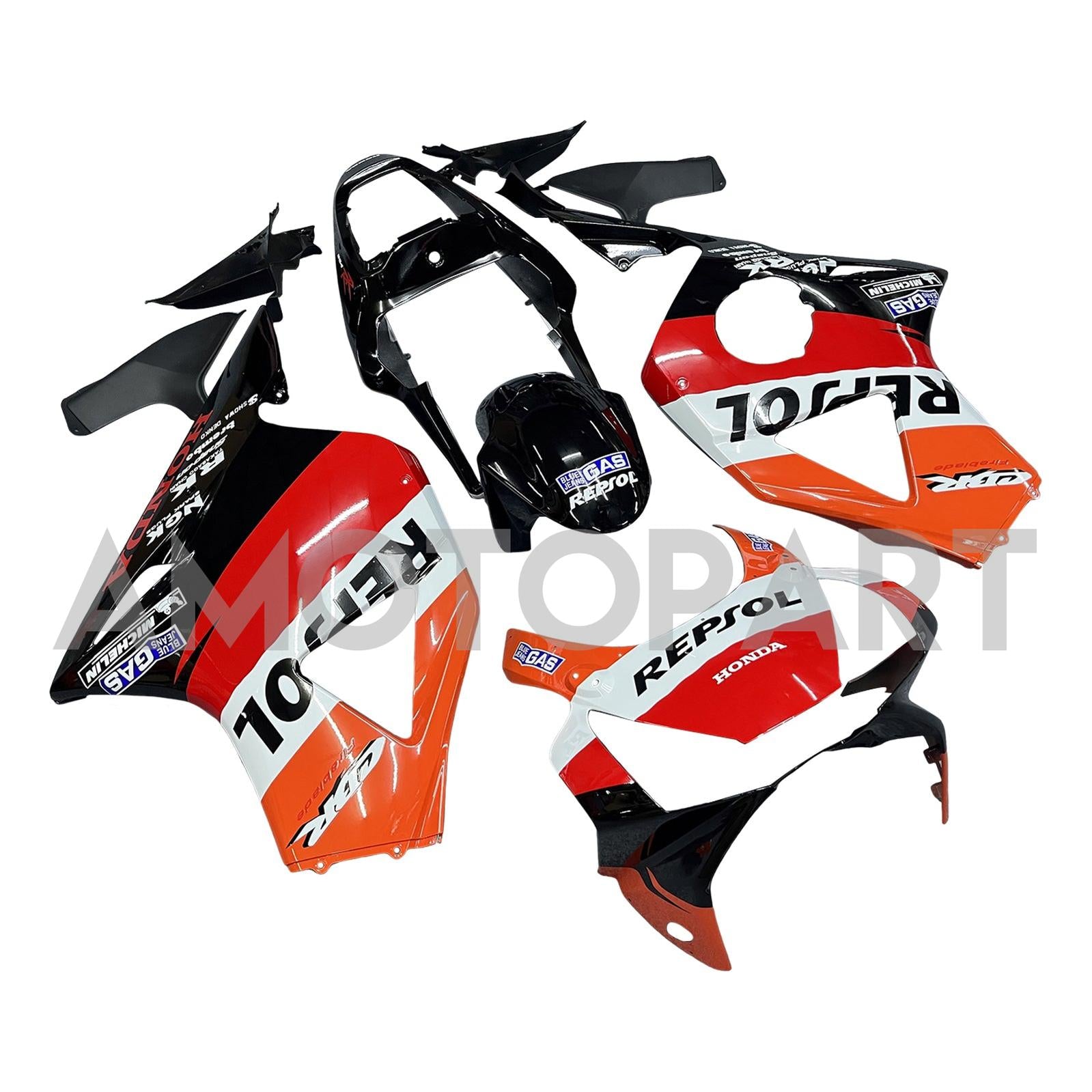 Amotopart 2002-2003 CBR954 Honda Orange&Red Repjol Fairing Kit