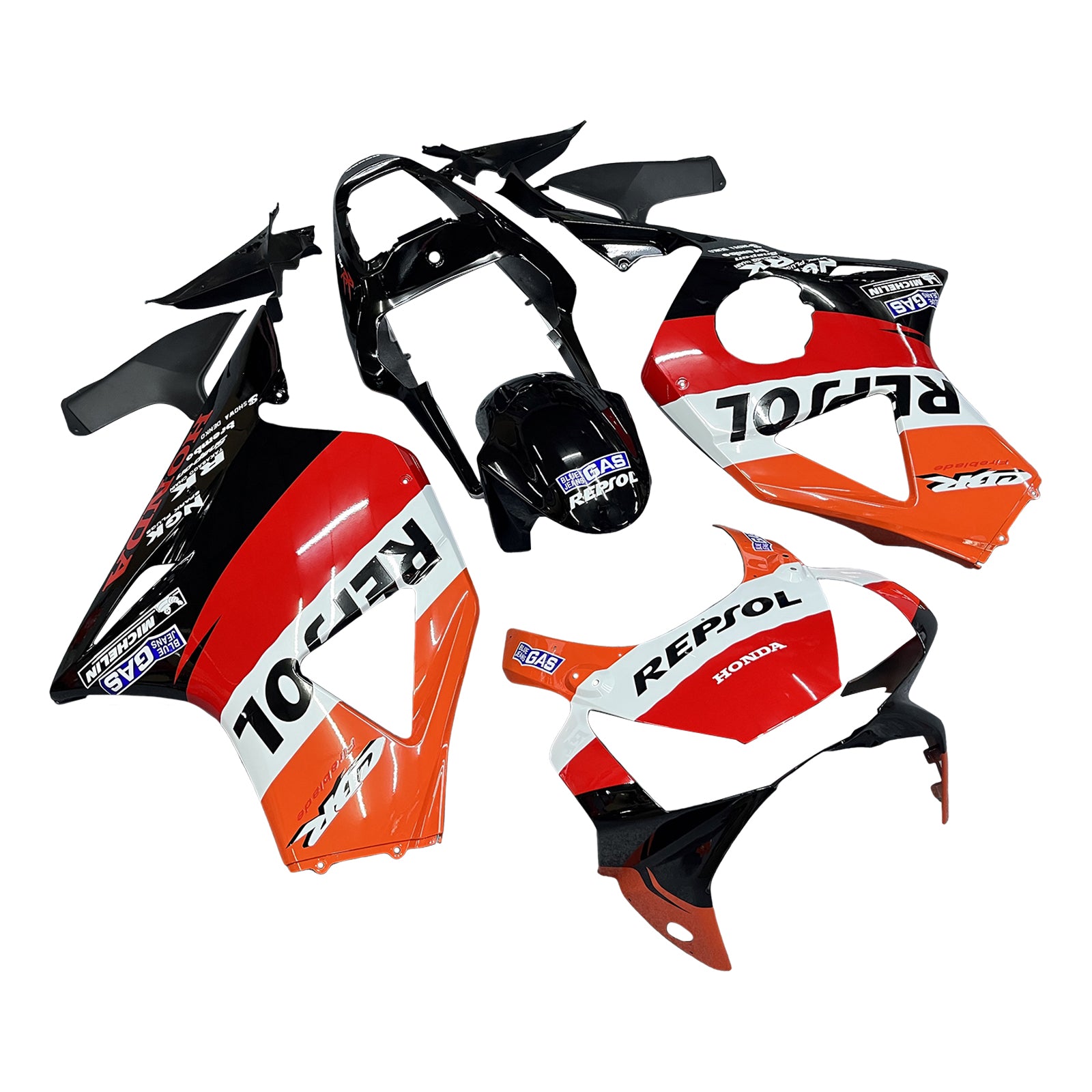 Amotopart 2002-2003 CBR 954 Honda Orange Red Repsol Fairing Kit