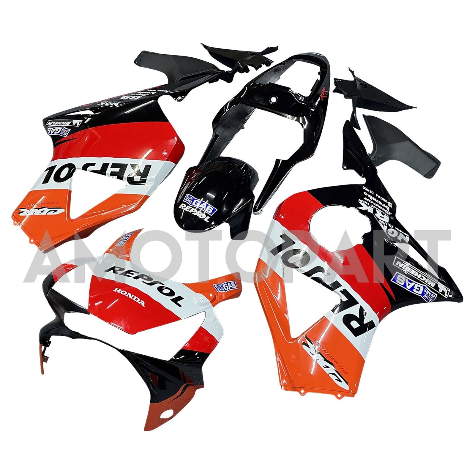 Amotopart 2002-2003 CBR954 Honda Orange&Red Repjol Fairing Kit