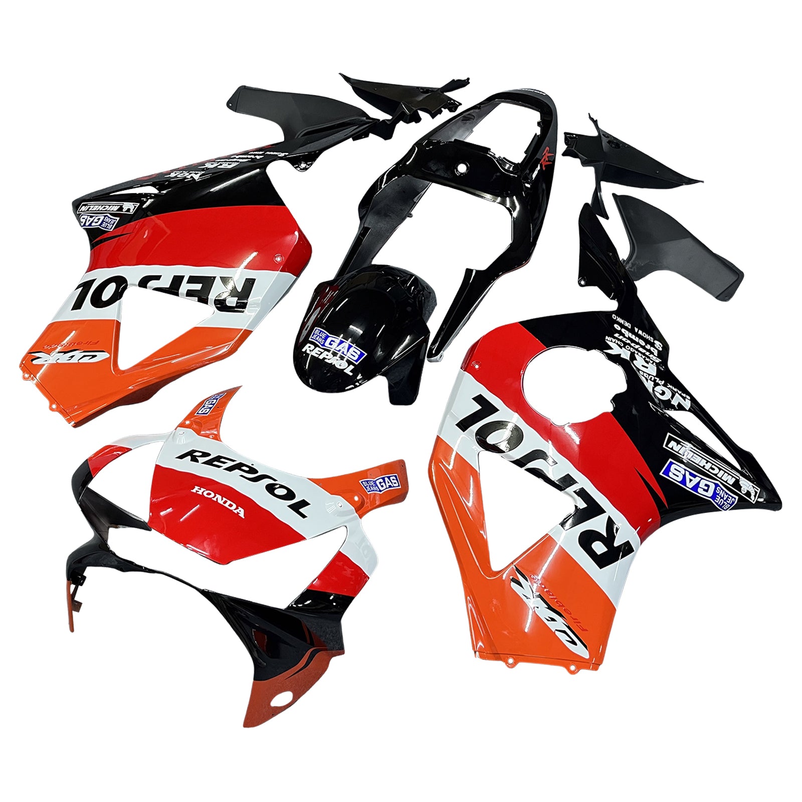 Amotopart 2002-2003 CBR 954 Honda Orange Red Repsol Fairing Kit