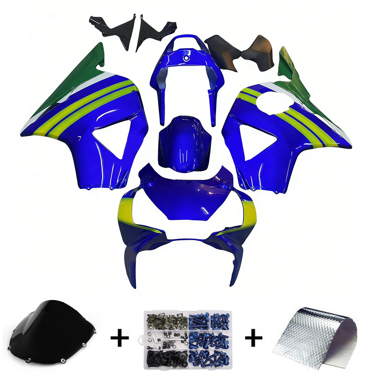 Amotopart 2002-2003 Honda CBR954 Blue Green Fairing Kit