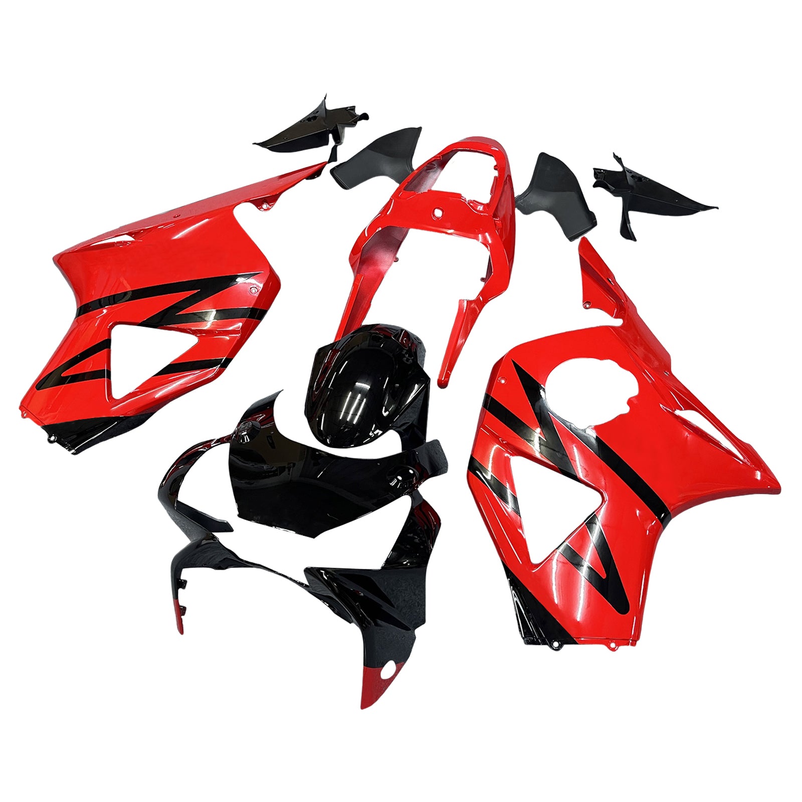 Amotopart 2002-2003 CBR954 Honda Red & Black Fairing Kit
